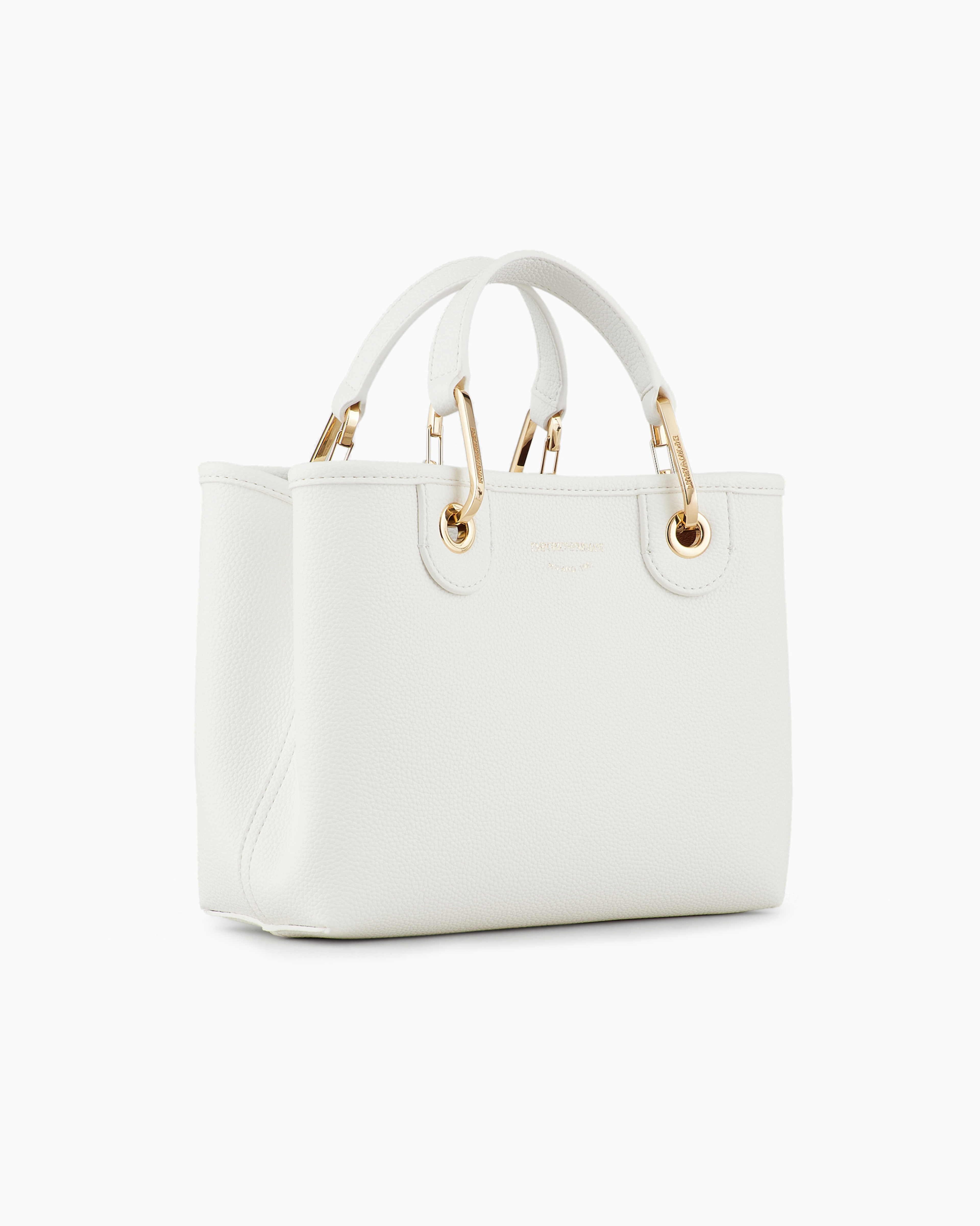 Emporio Armani White Shoulder Bag In White Logo