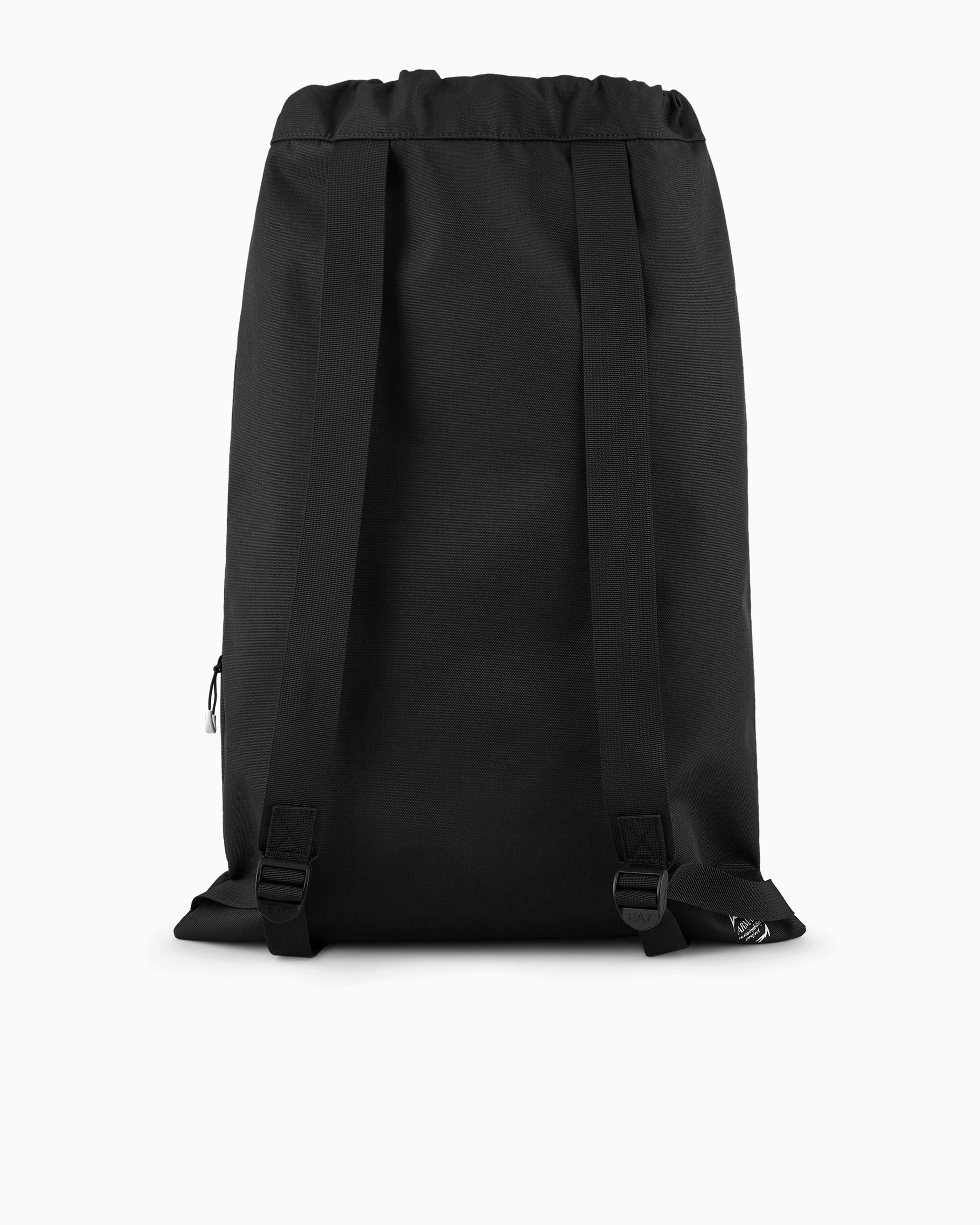 Emporio Armani Recycled Fabric Train Core Bag In Black