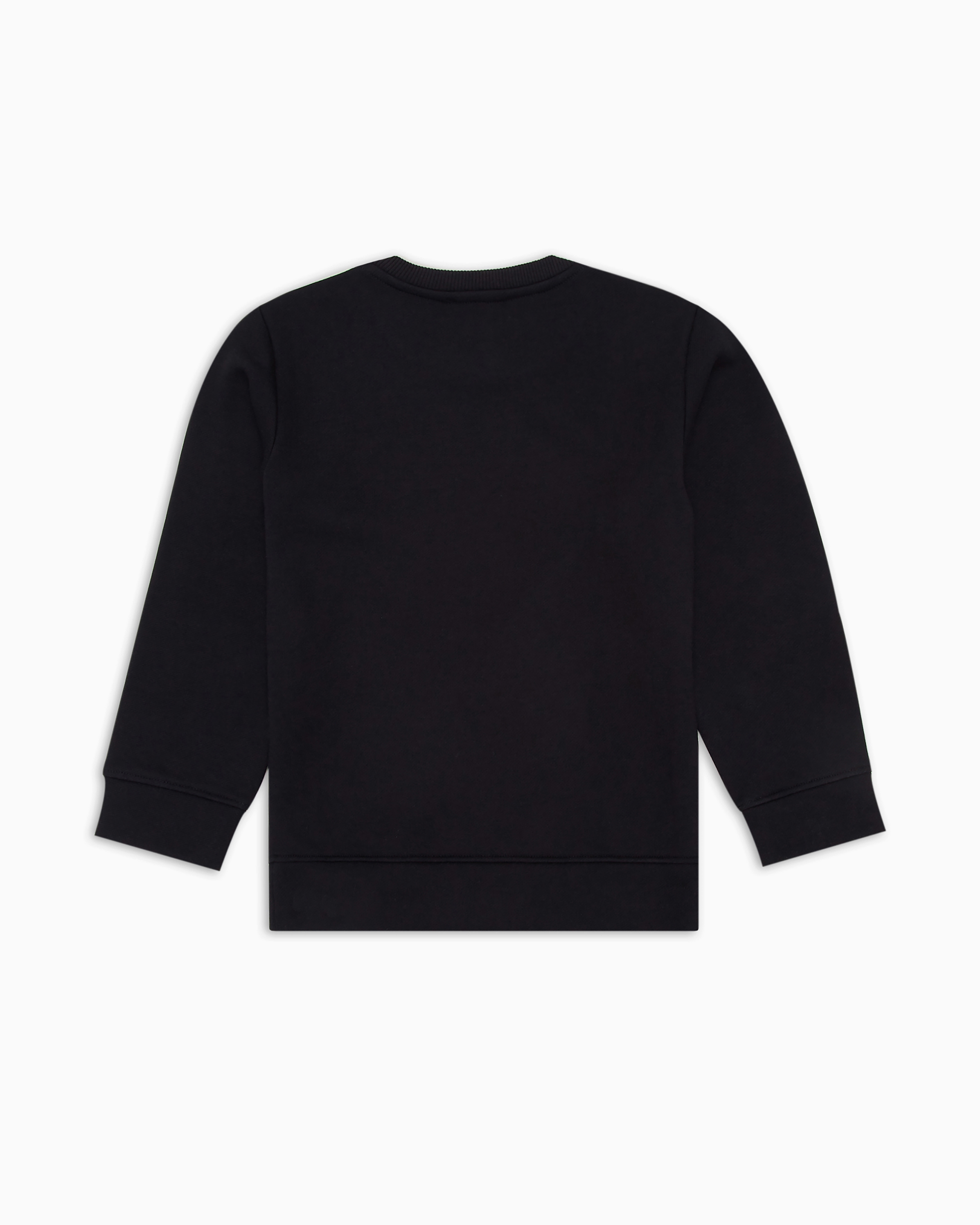 Emporio Armani Spellout Logo-print Modal And Cotton-blend Sweatshirt 4-16 Years In Blue Logo