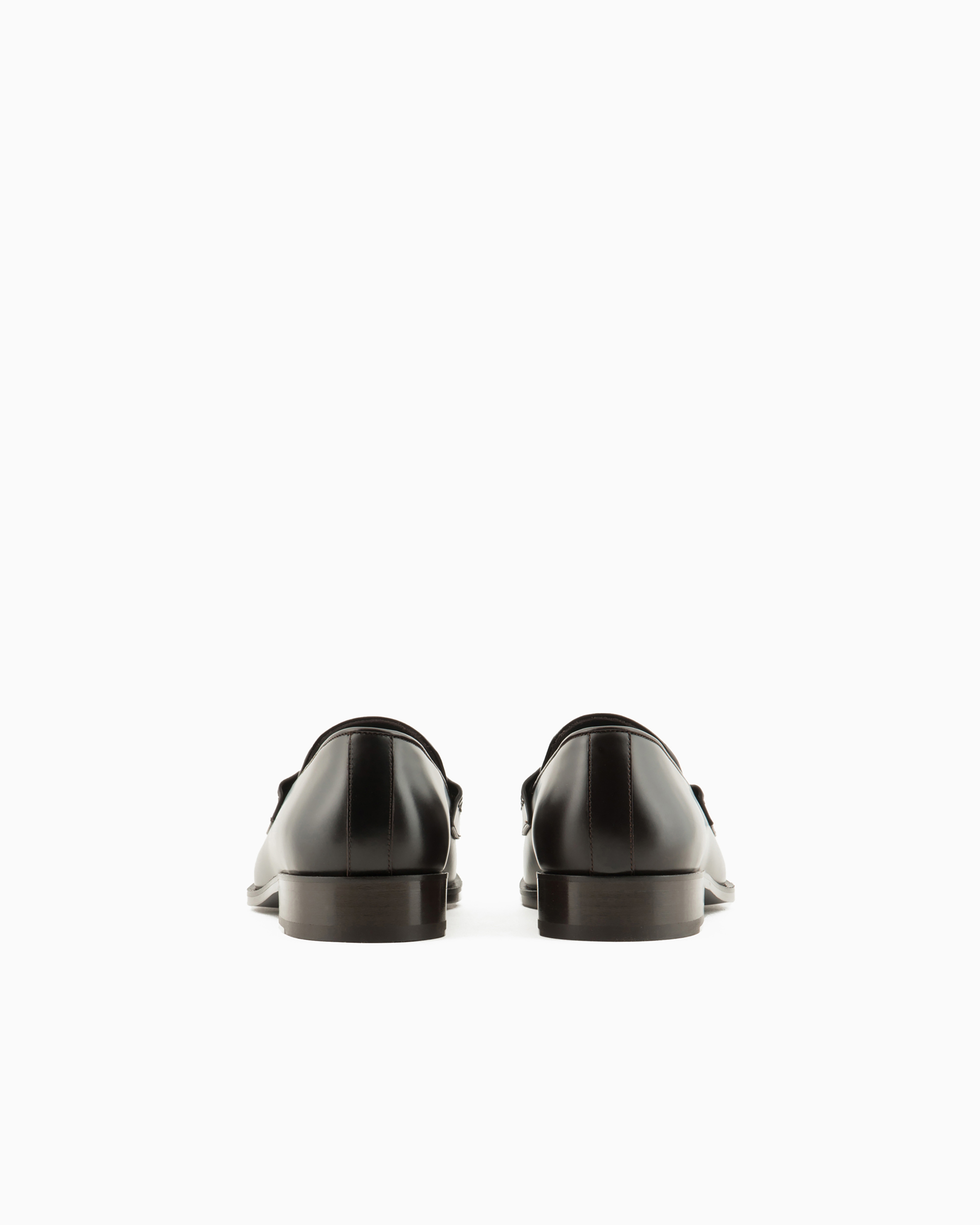 Giorgio Armani Official Store Loafers In Marron