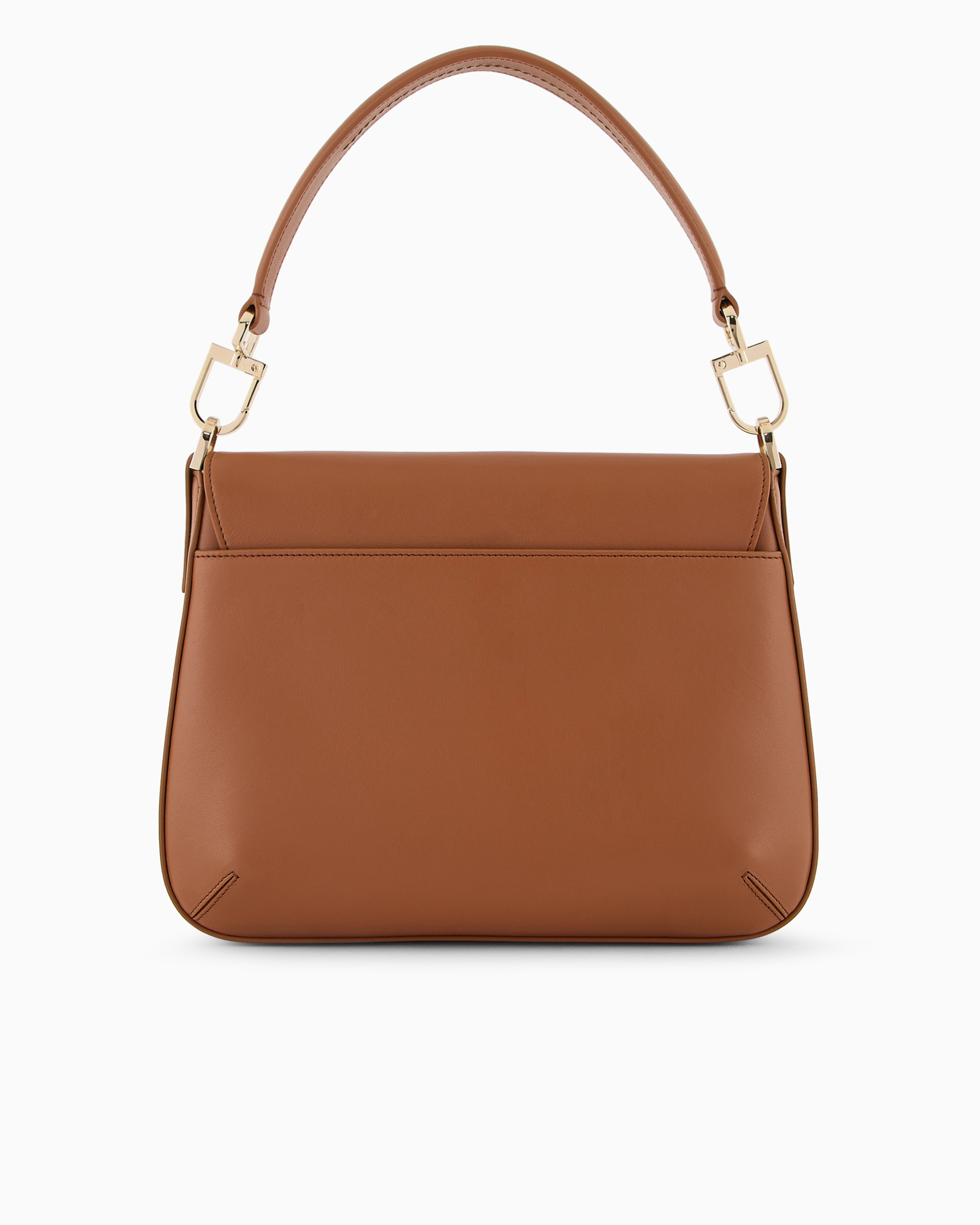 Giorgio Armani Official Store Medium La Prima Soft Baguette Bag In Nappa Leather In Buff