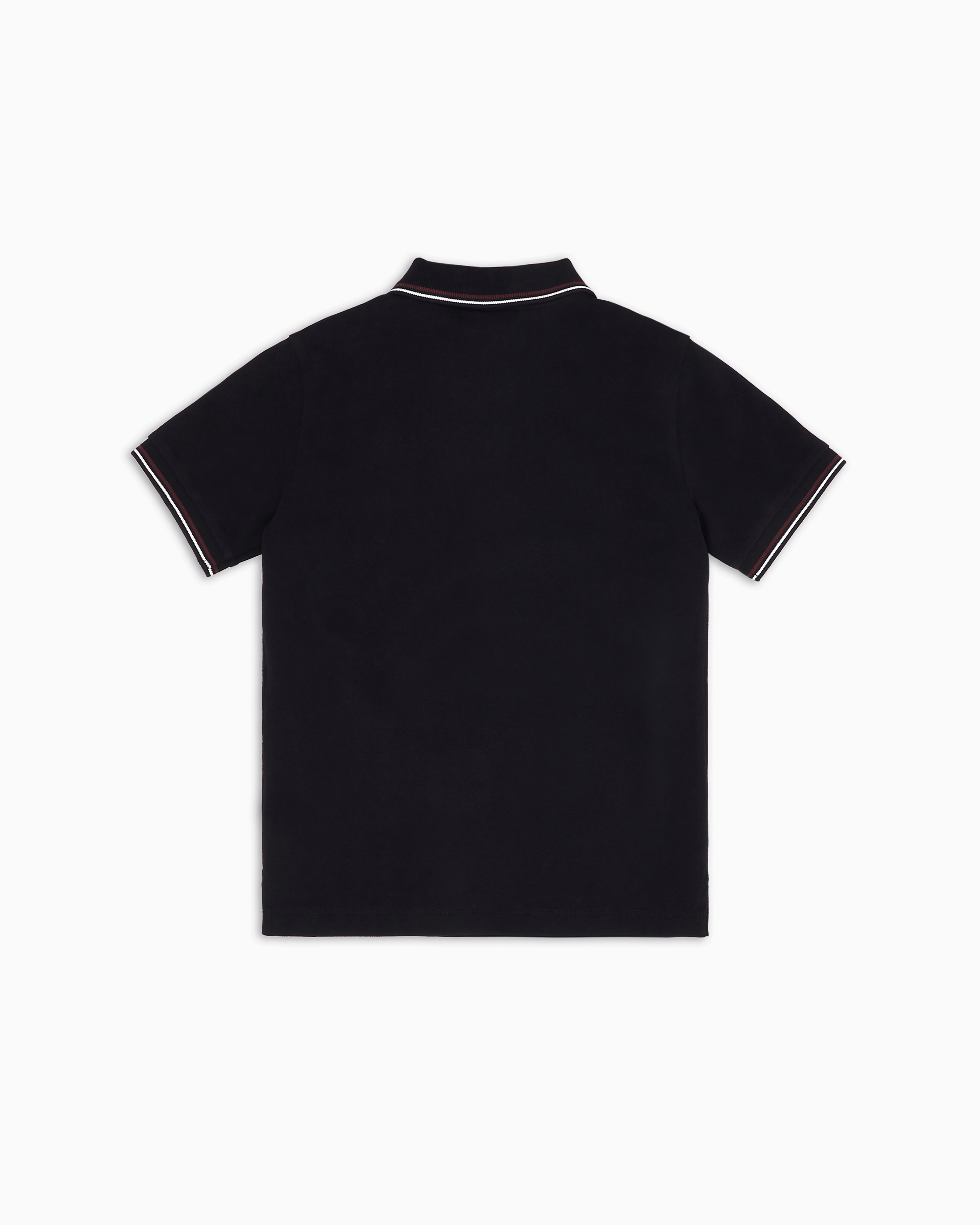 Tシャツ・カットソー EMPORIO ARMANI Black cotton polo shirt (8N1FP01JHWZ 0999) 8N4FB3_1JPTZ_0920_E_FW2024.jpg