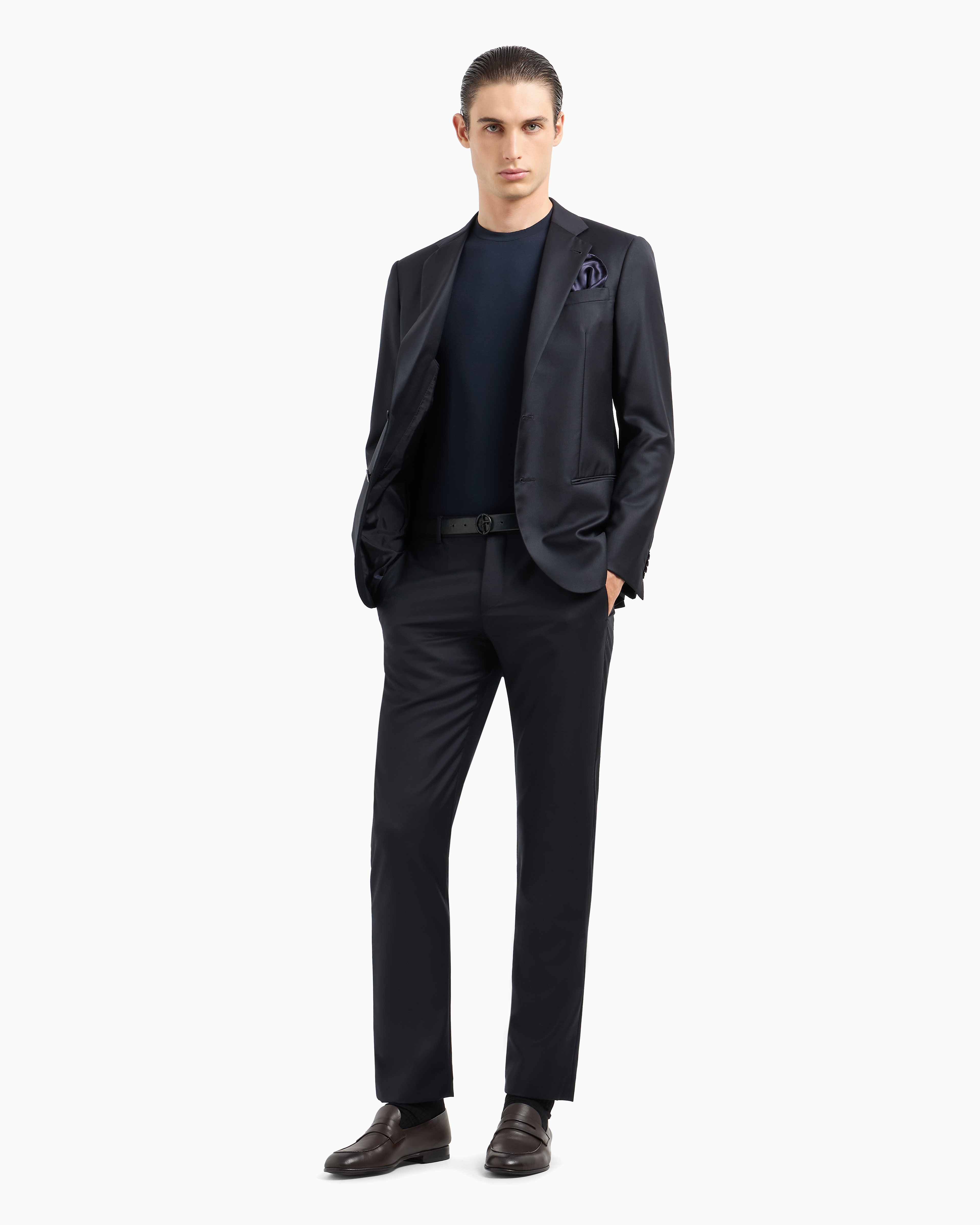 Soho Line single breasted suit in wool and cashmere Giorgio Armani