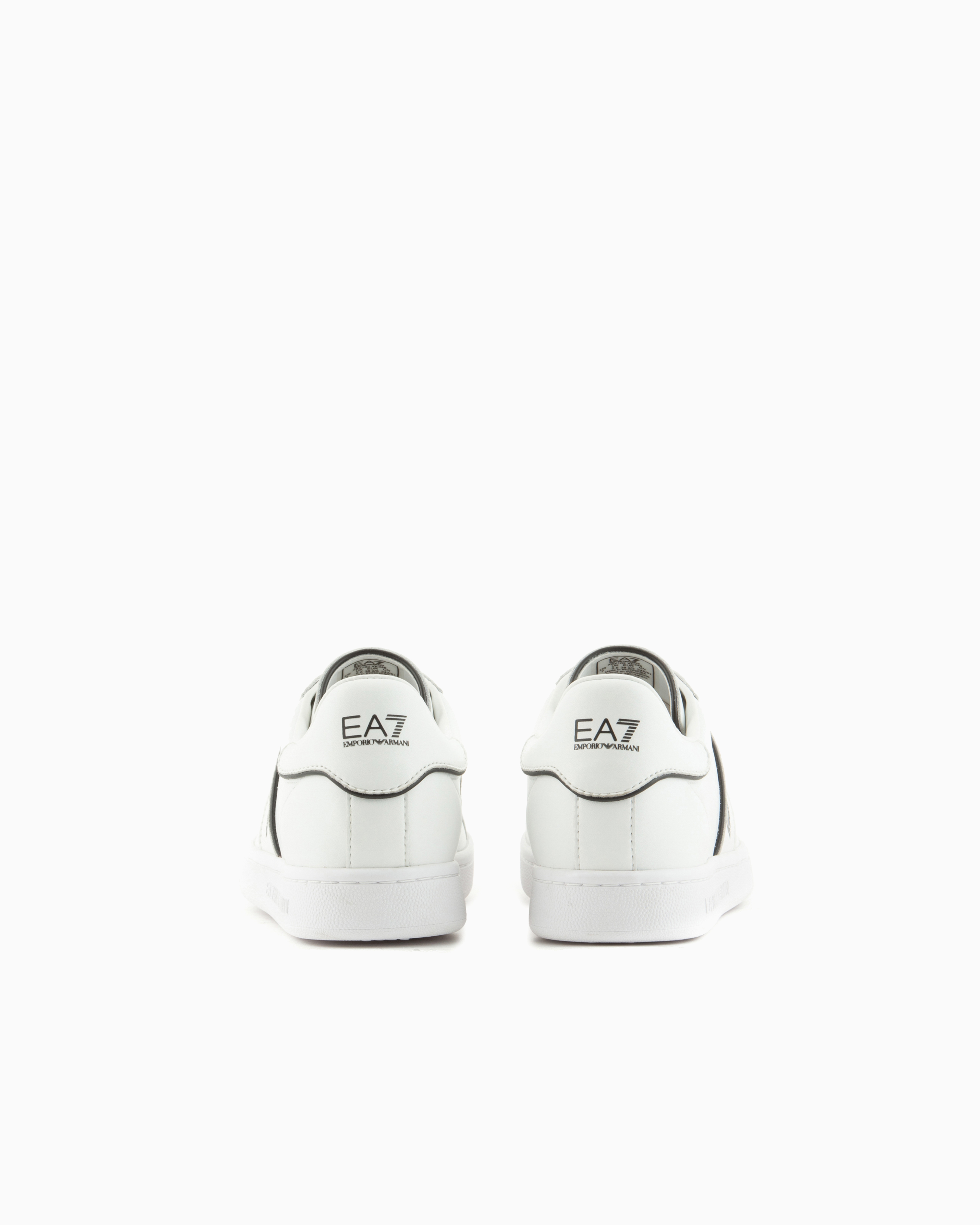 Ea7 Classic Leather Sneakers In White