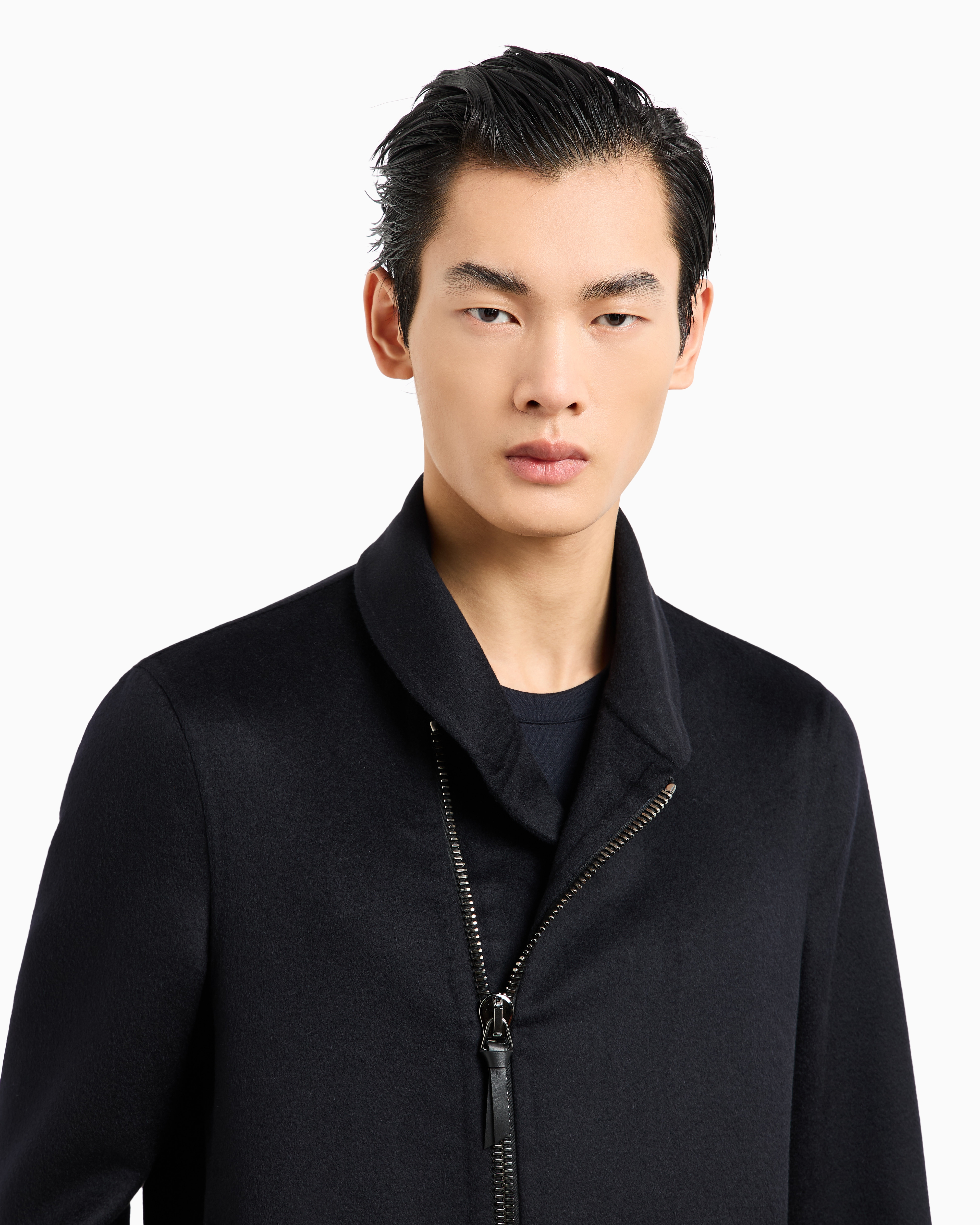 GIORGIO ARMANI ICON CASHMERE CASENTINO WOOL BLOUSON 