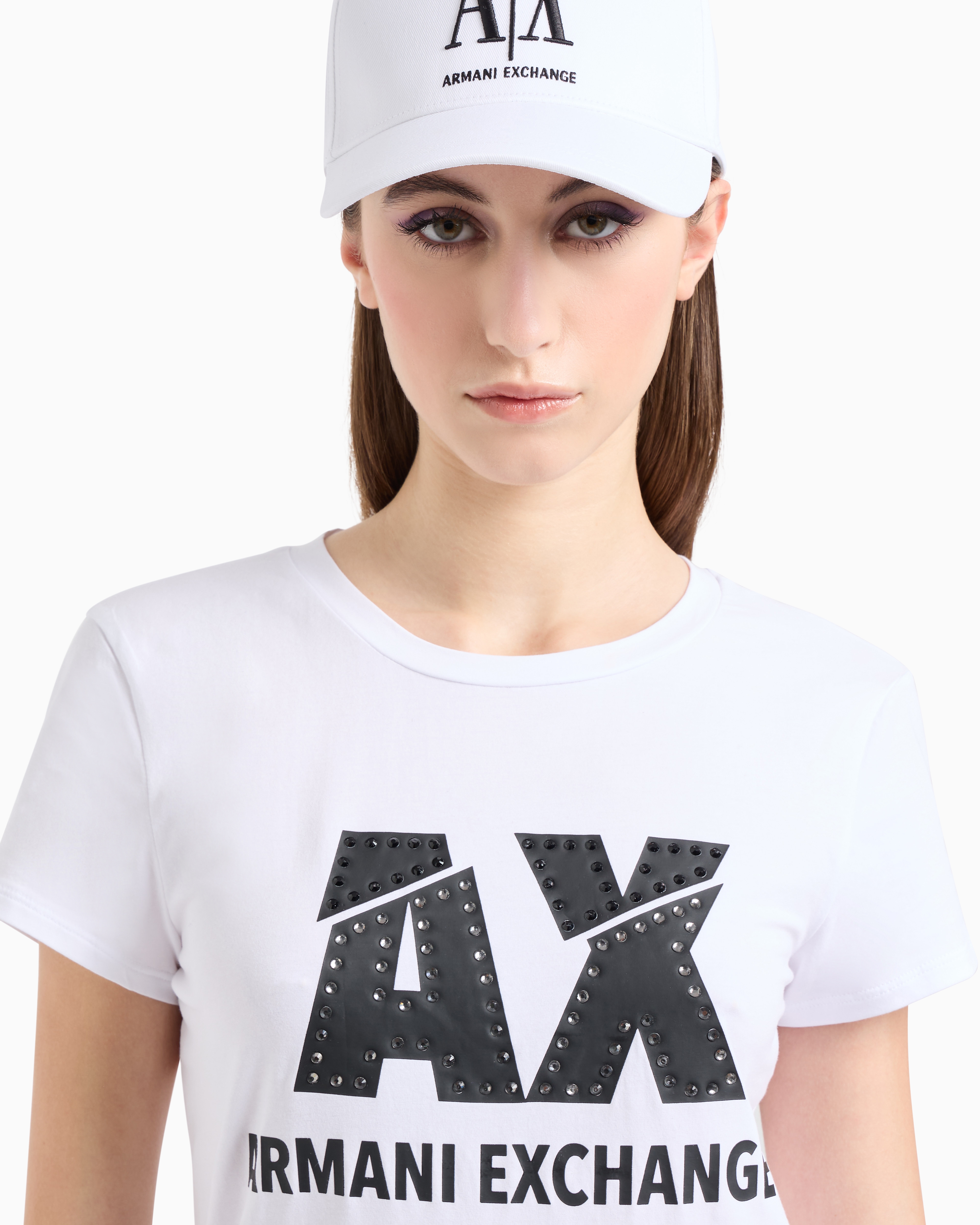 ARMANI EXCHANGE SLIM FIT T-SHIRT IN STRETCH COTTON JERSEY 