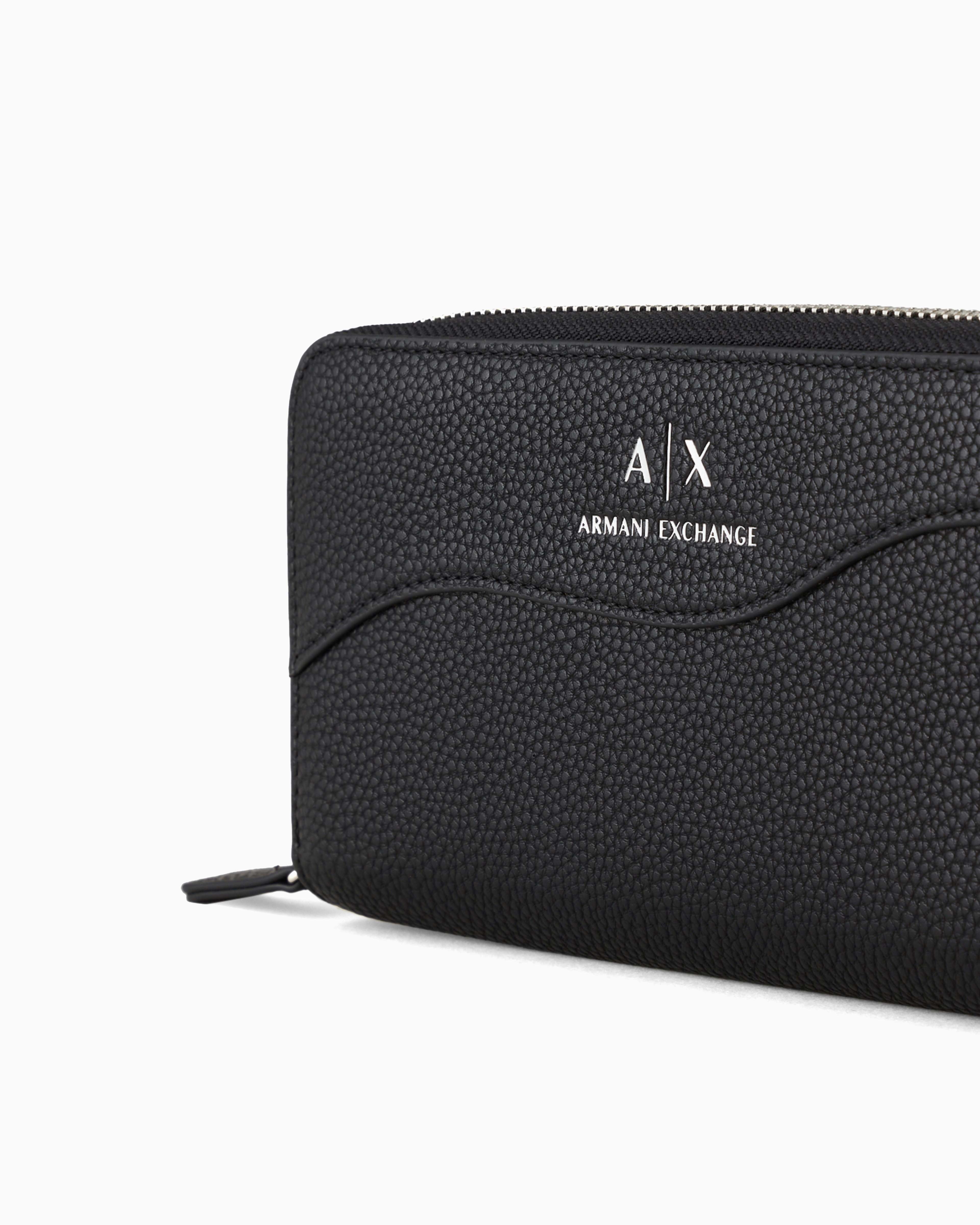 Armani Exchange Official Store Wallets In Black