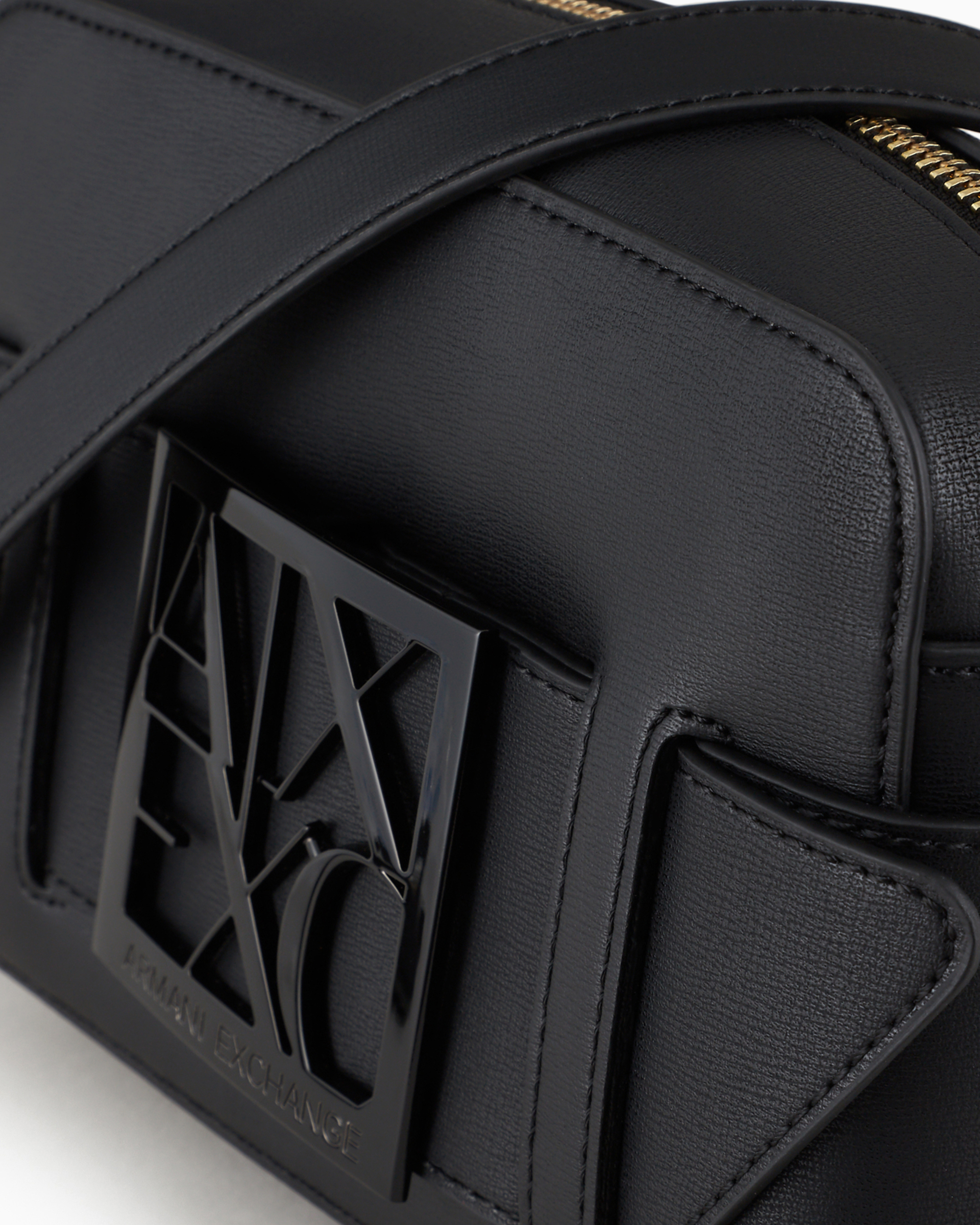 Armani Exchange Crossbody Bag With Logo In Black