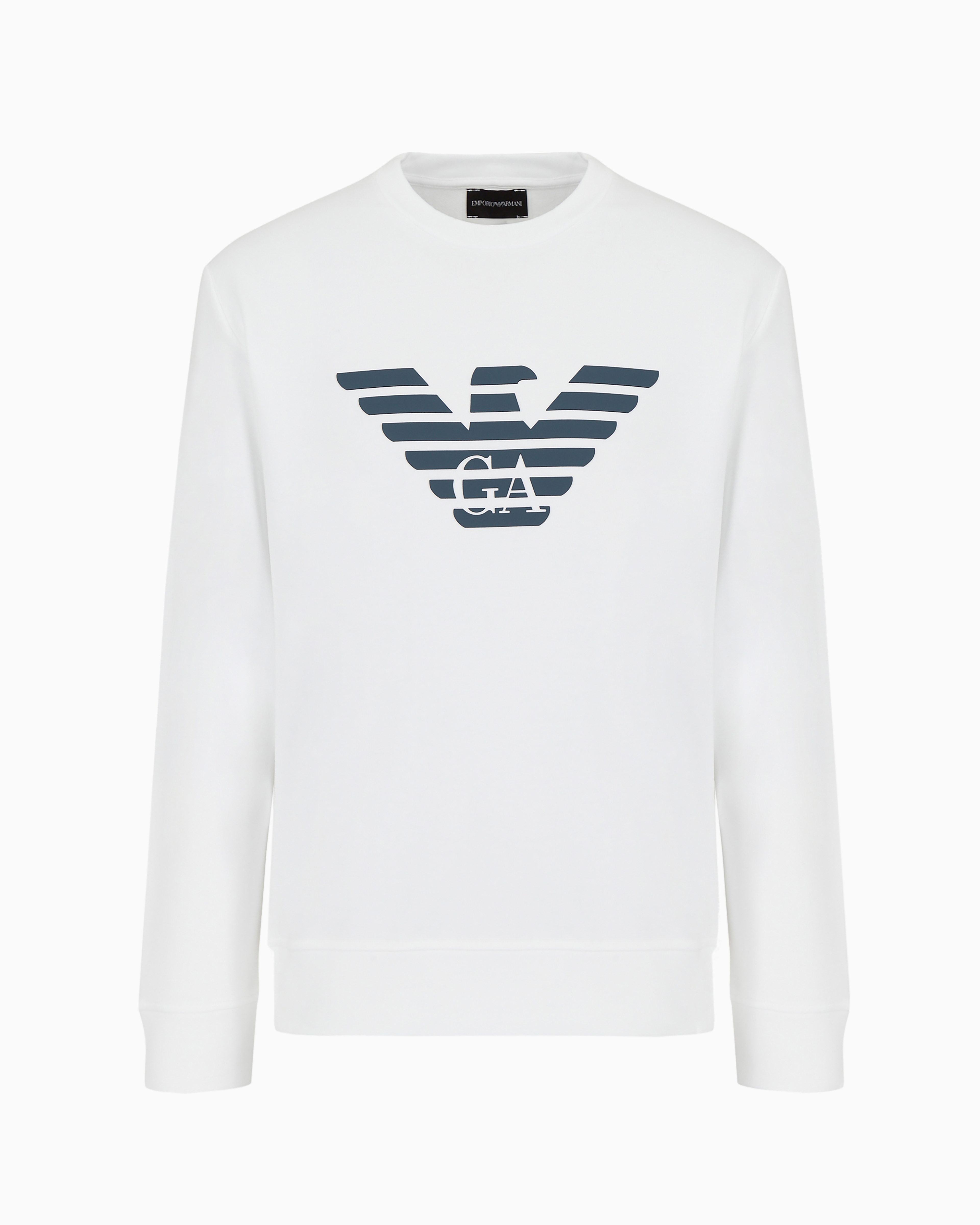 Emporio Armani Sweatshirt With Logo Print In White Logo