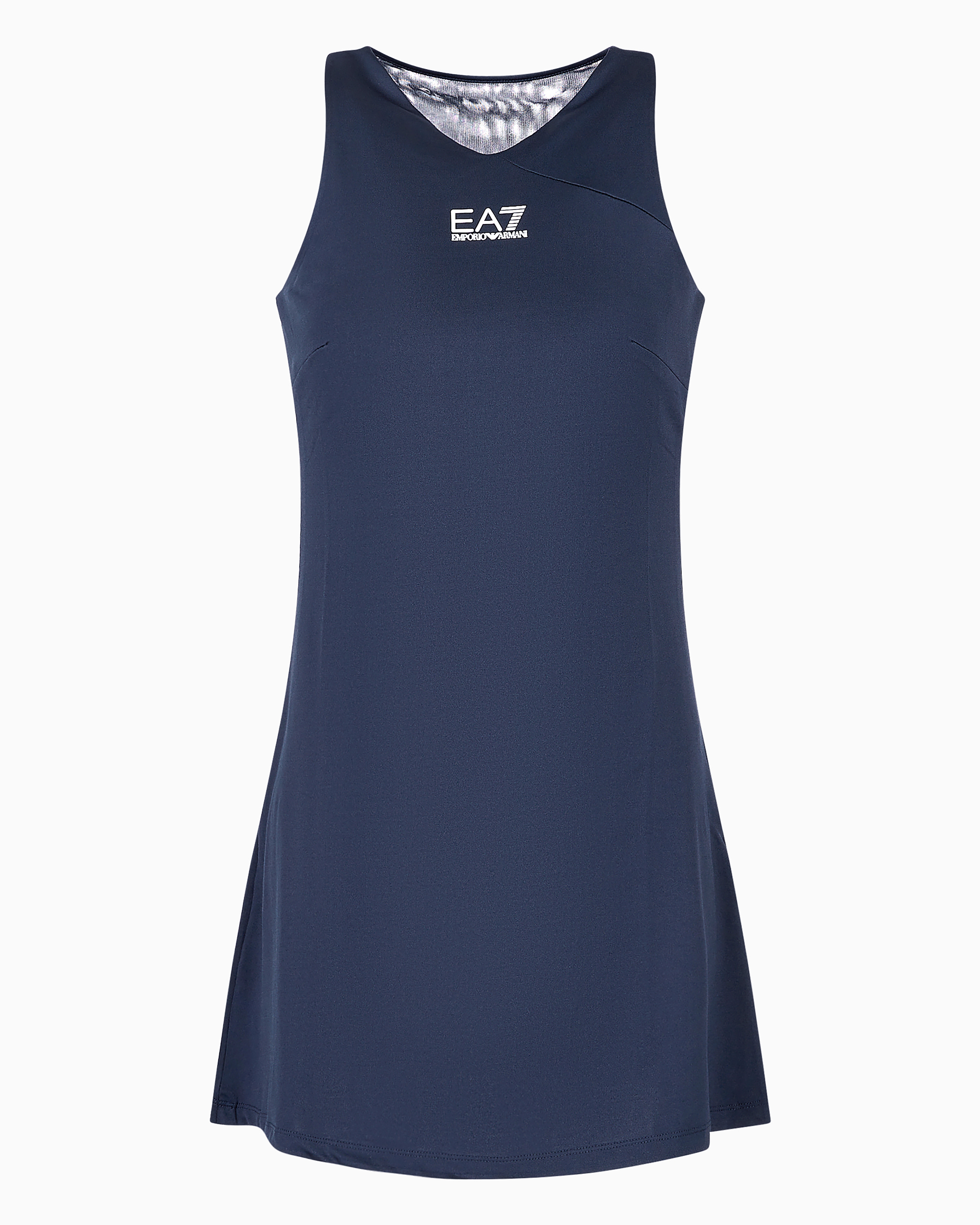 Emporio Armani Tennis Pro Dress In Ventus7 Technical Fabric In Navy Blue