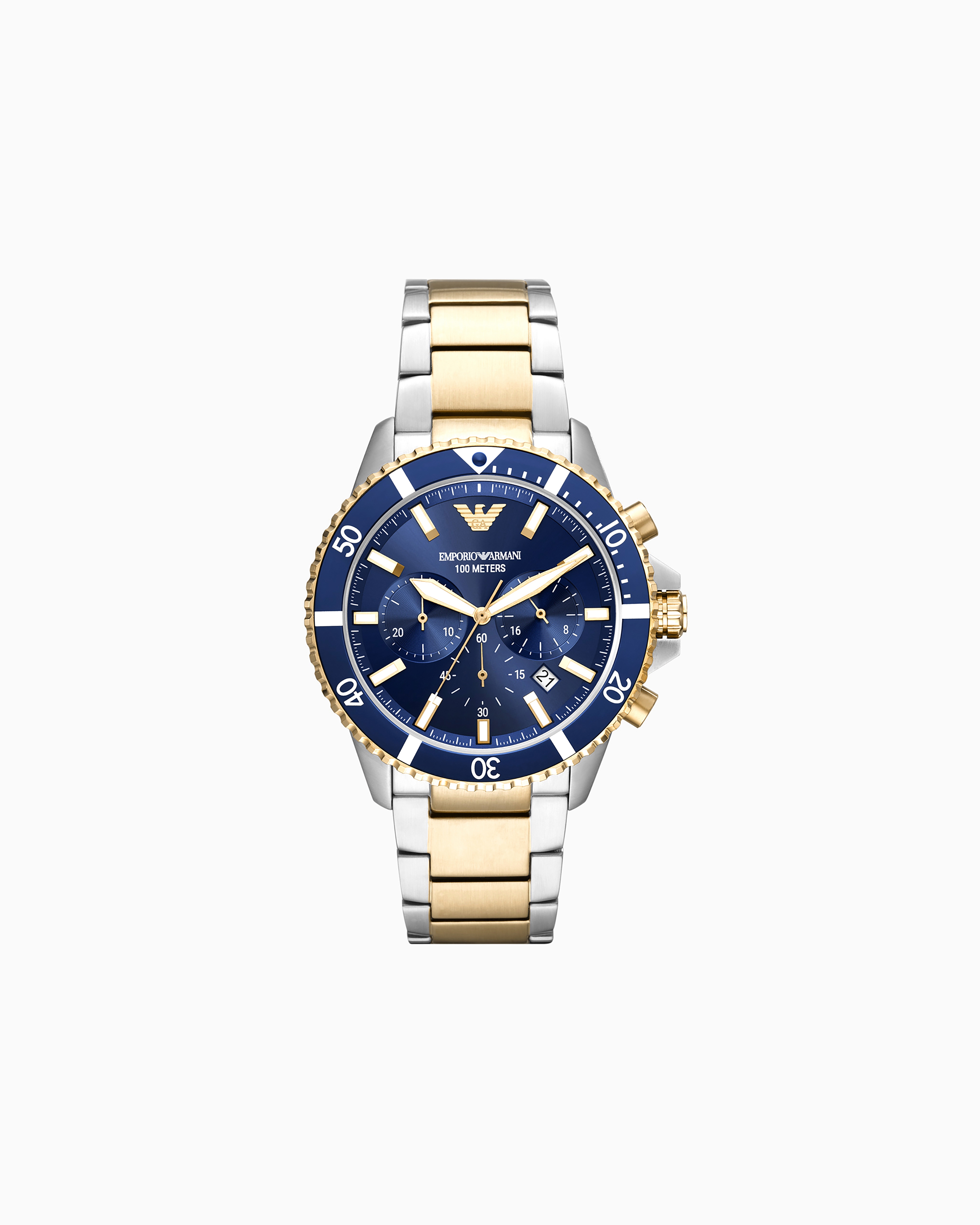 Emporio Armani Chronograph Two-tone Stainless Steel Watch