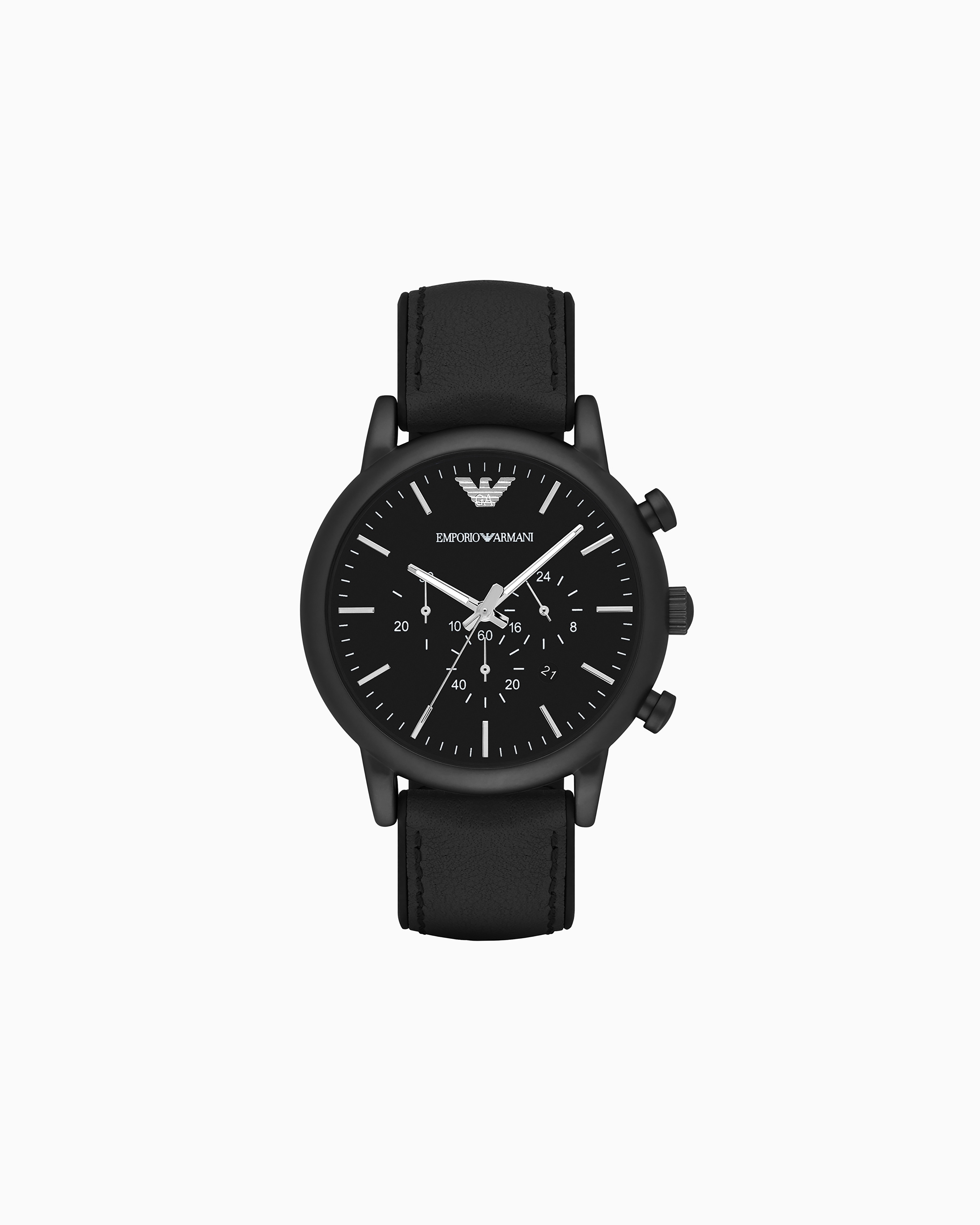Emporio Armani Chronograph 46mm In Black