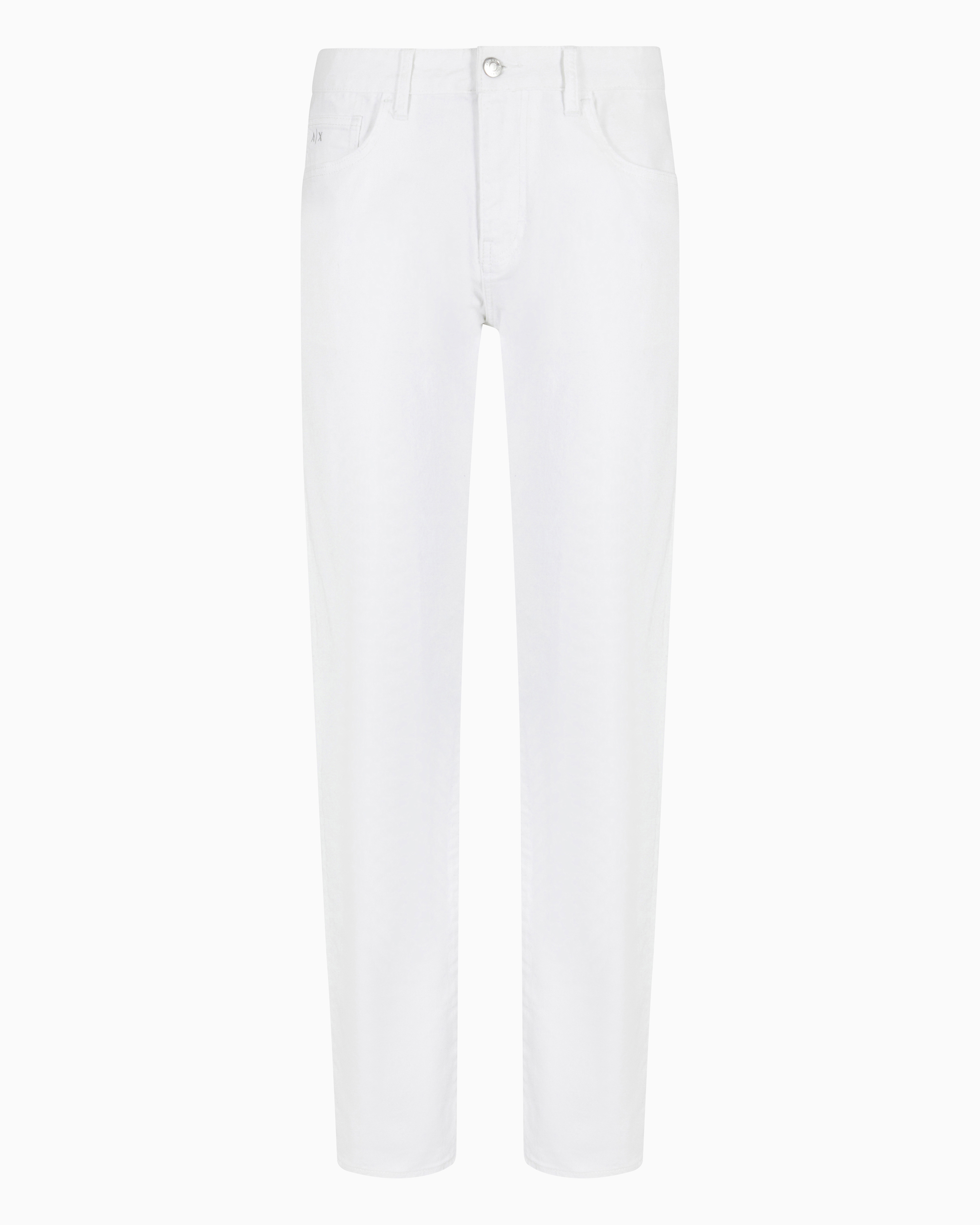 Armani Exchange Official Store J13 Slim Fit Jeans In Indigo Denim In White