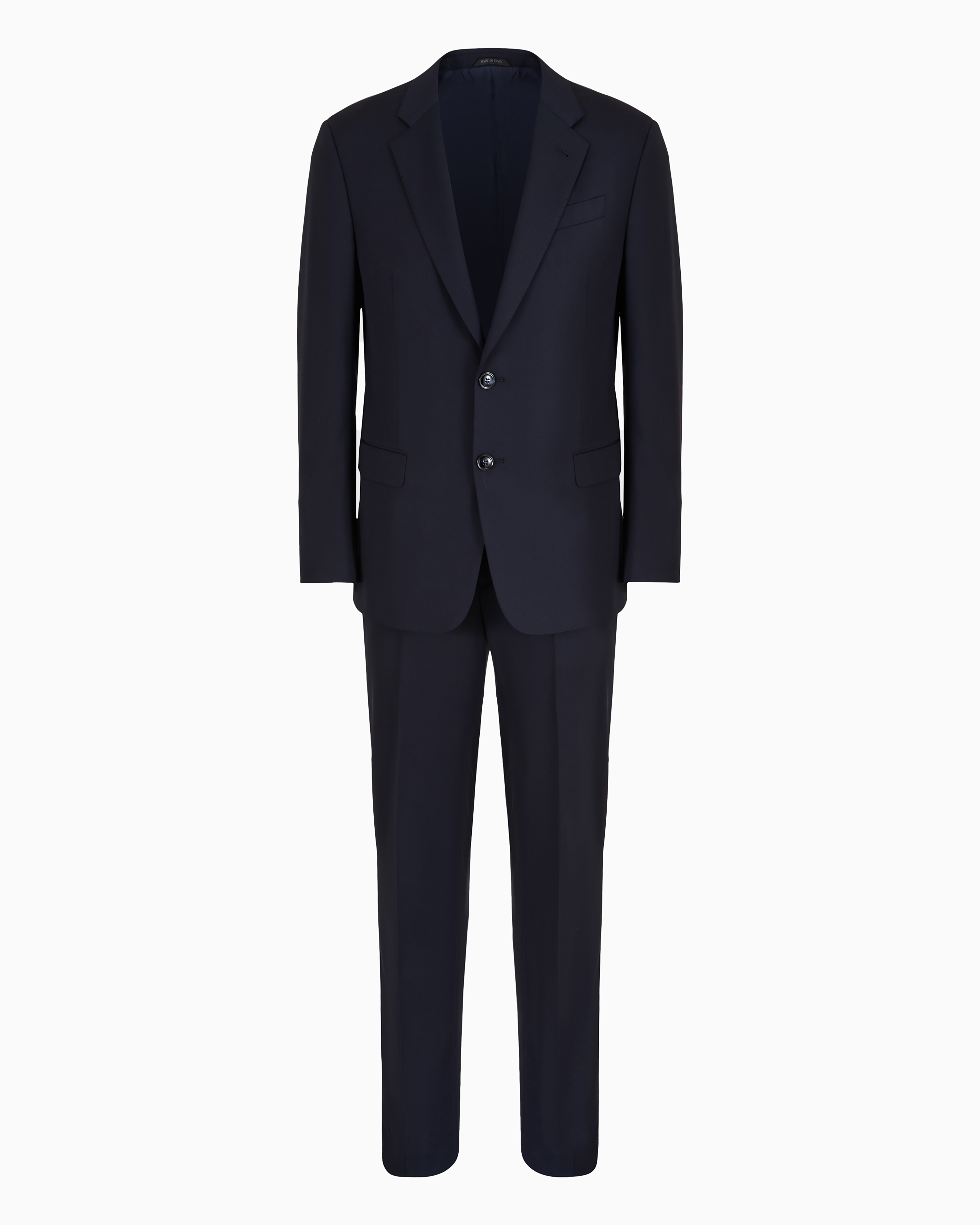 Giorgio Armani Wool And Cashmere Suit In Navy Blue