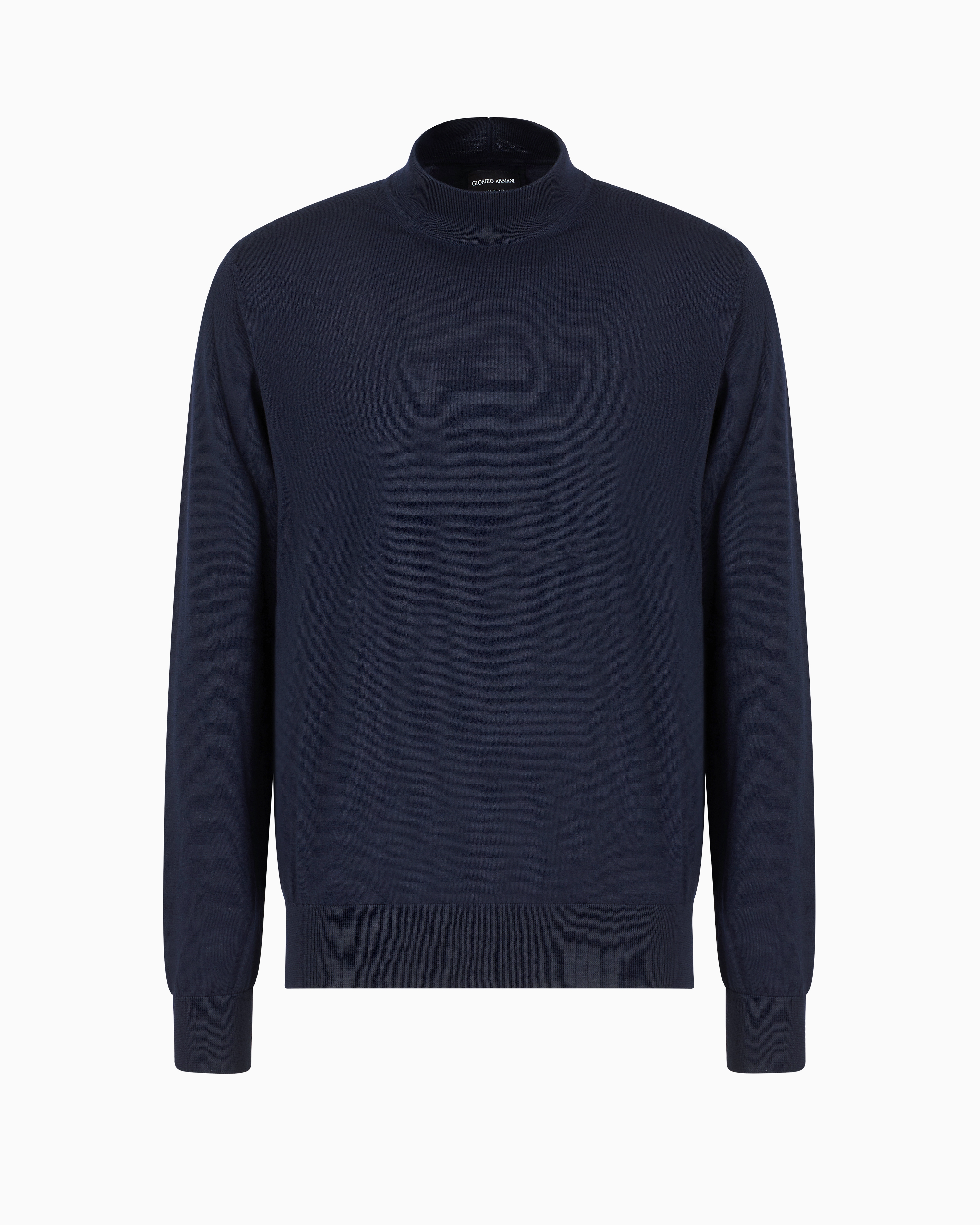 Giorgio Armani Official Store Virgin-wool Mock-neck Jumper