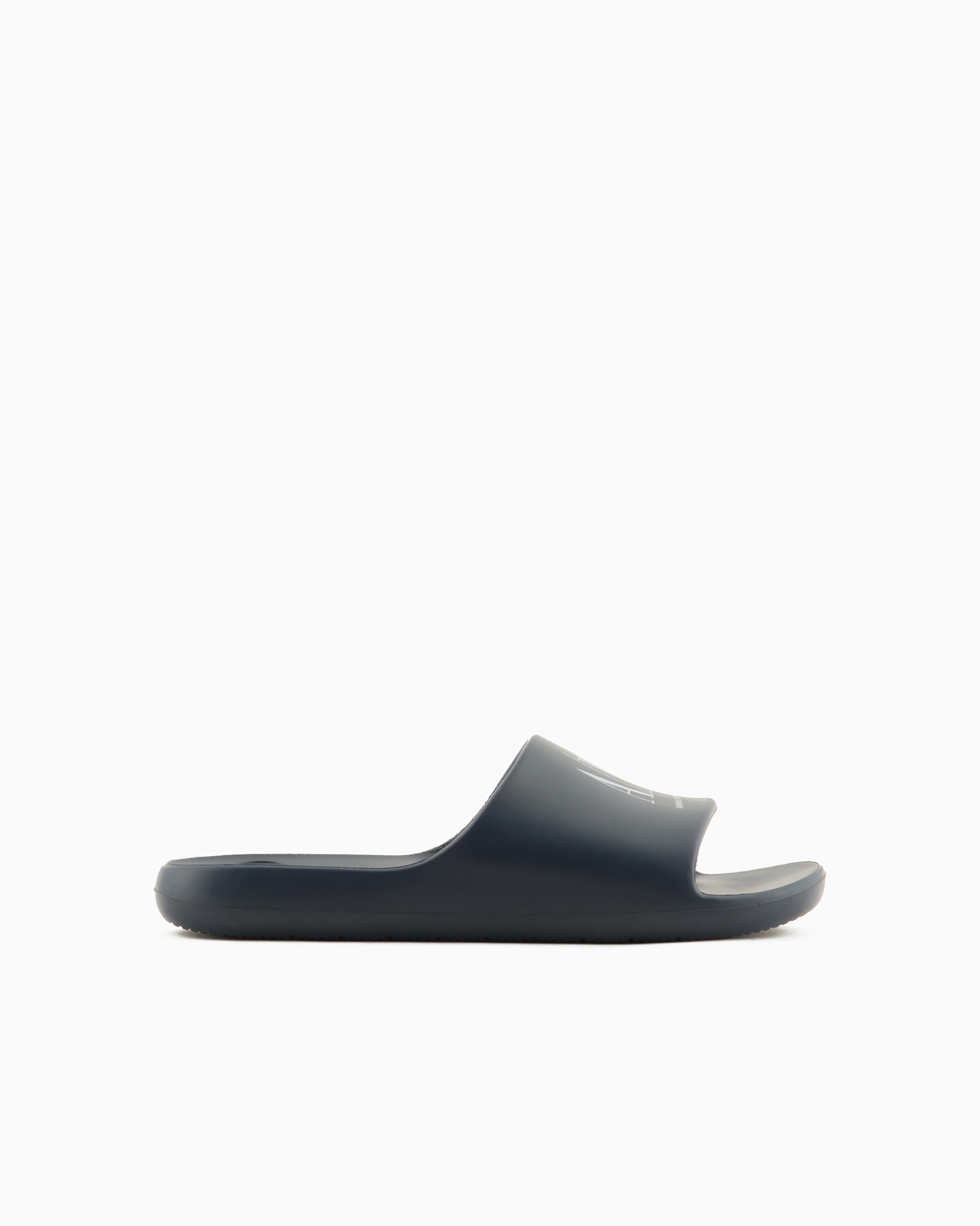 Armani Exchange Slippers With Icon Project Logo In Navy Blue