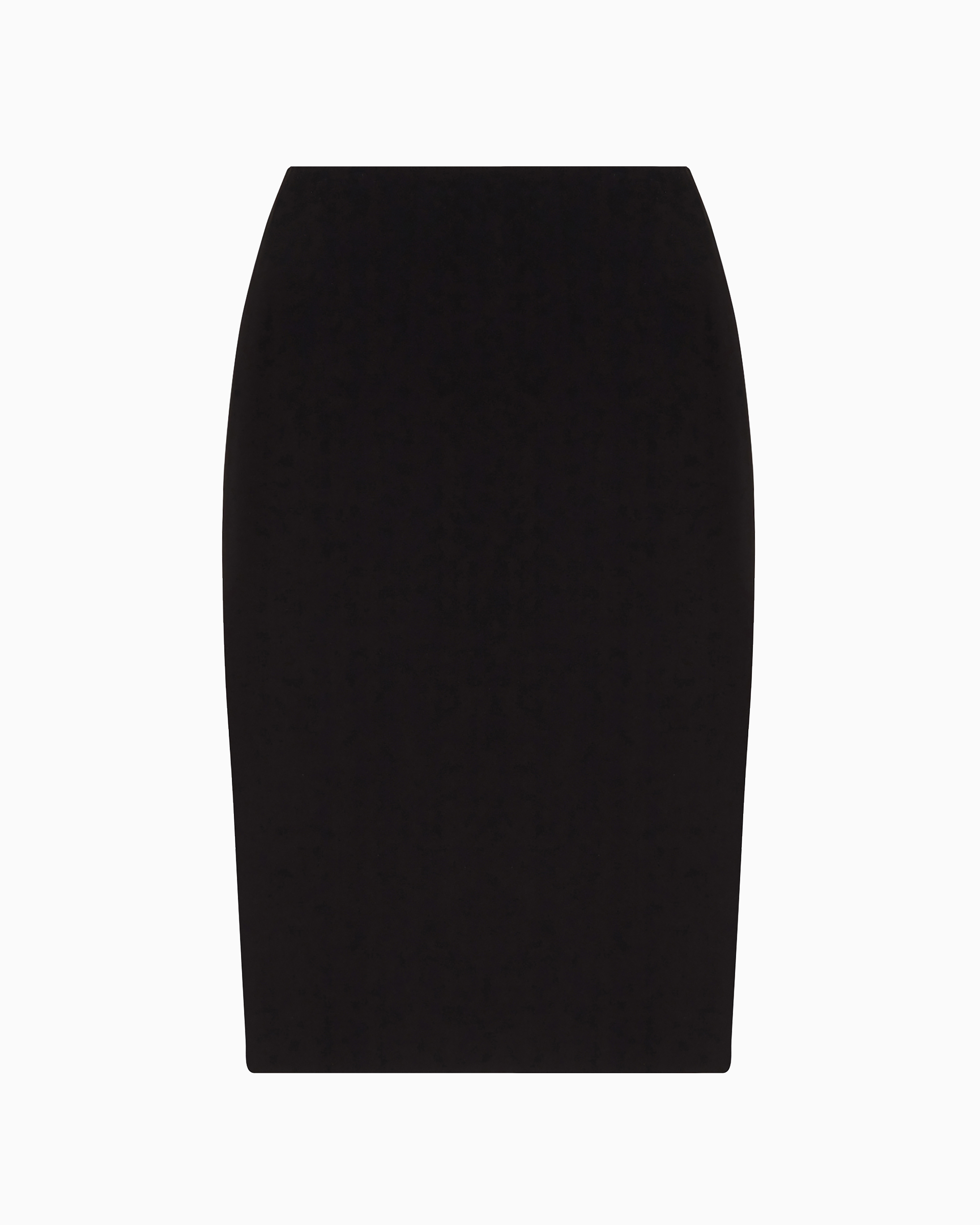 Giorgio Armani Official Store Silk Cady Tube Skirt In Black