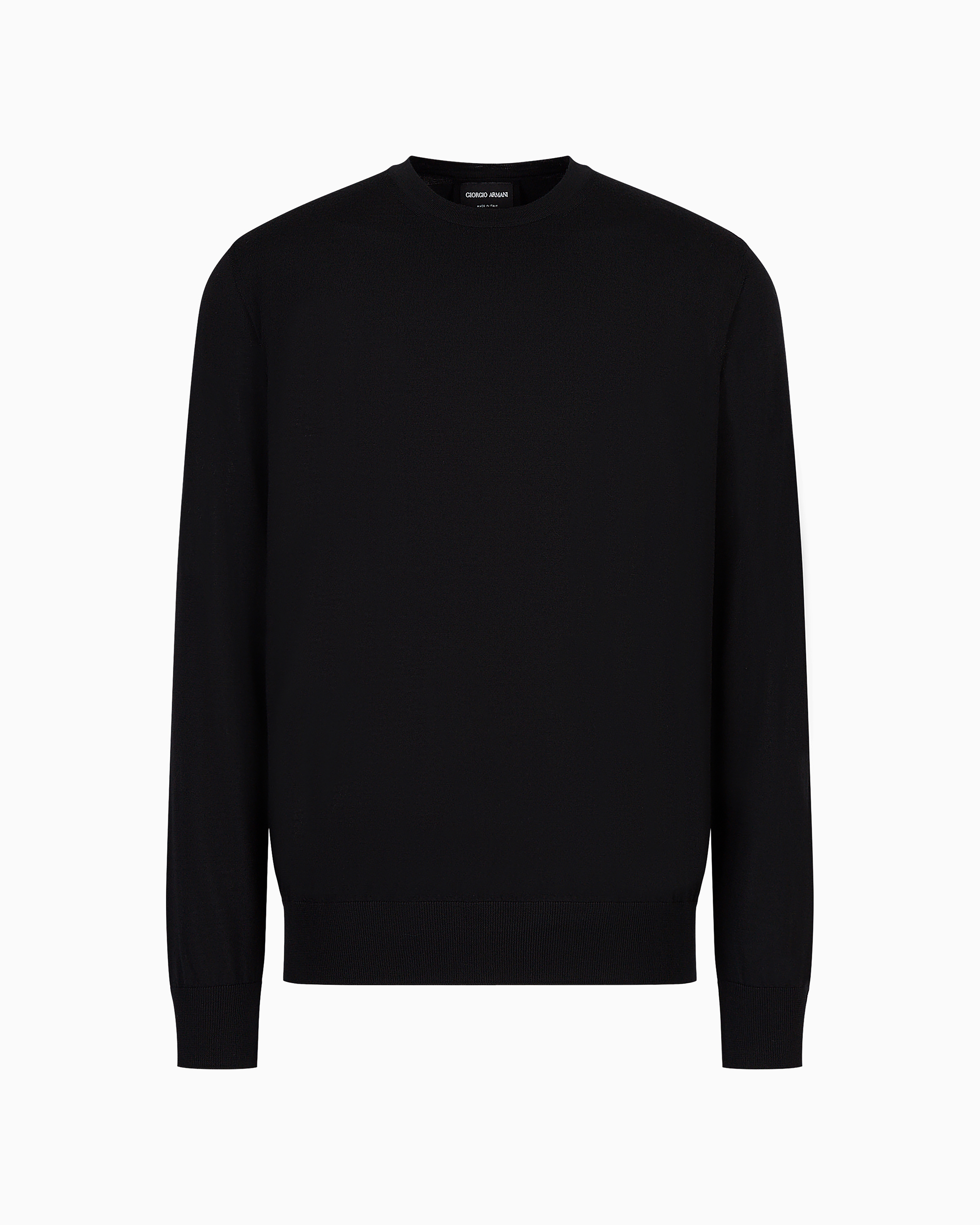 Giorgio Armani Virgin-wool Jumper In Black