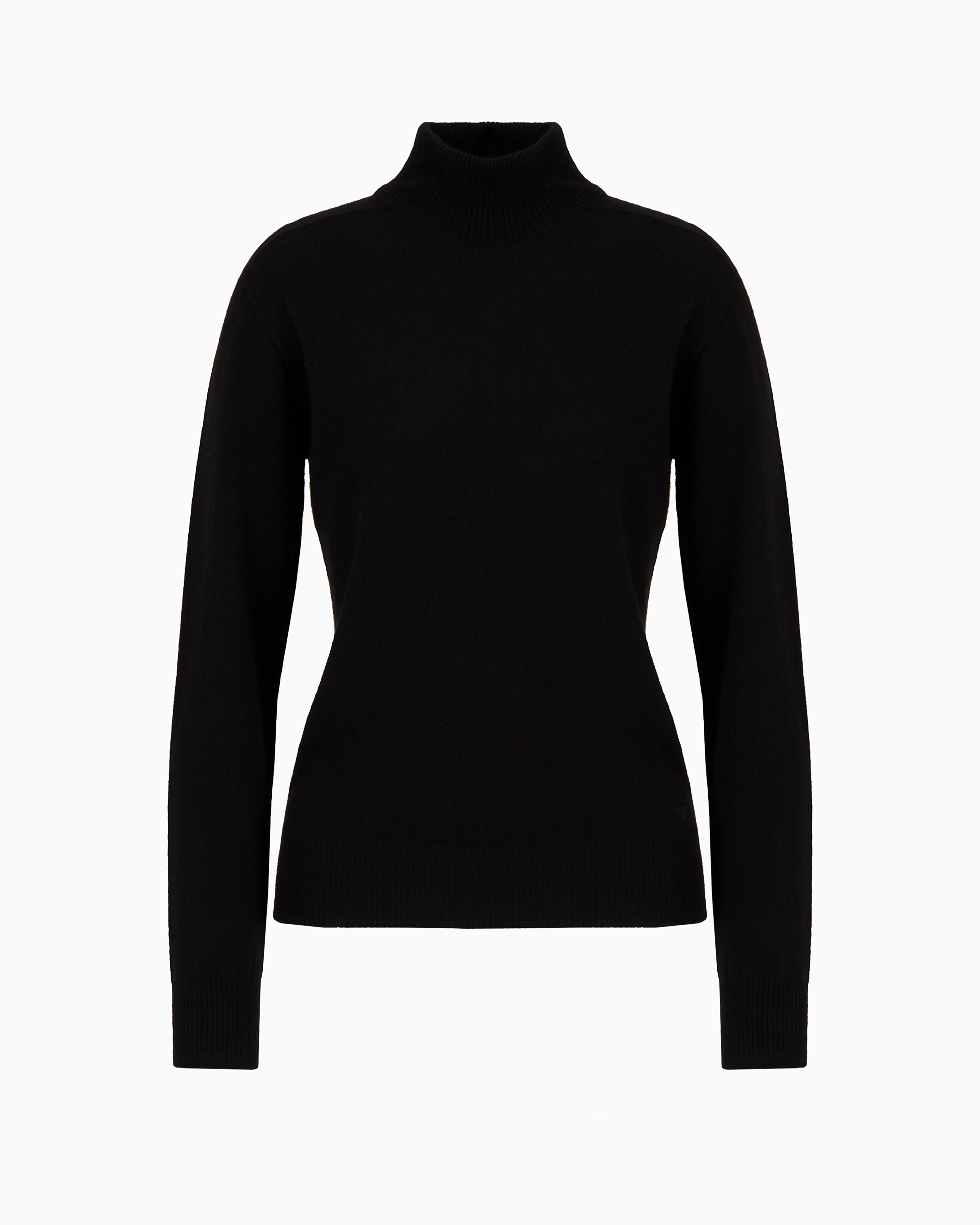 Emporio Armani Official Store Pure Cashmere Rollneck In Black