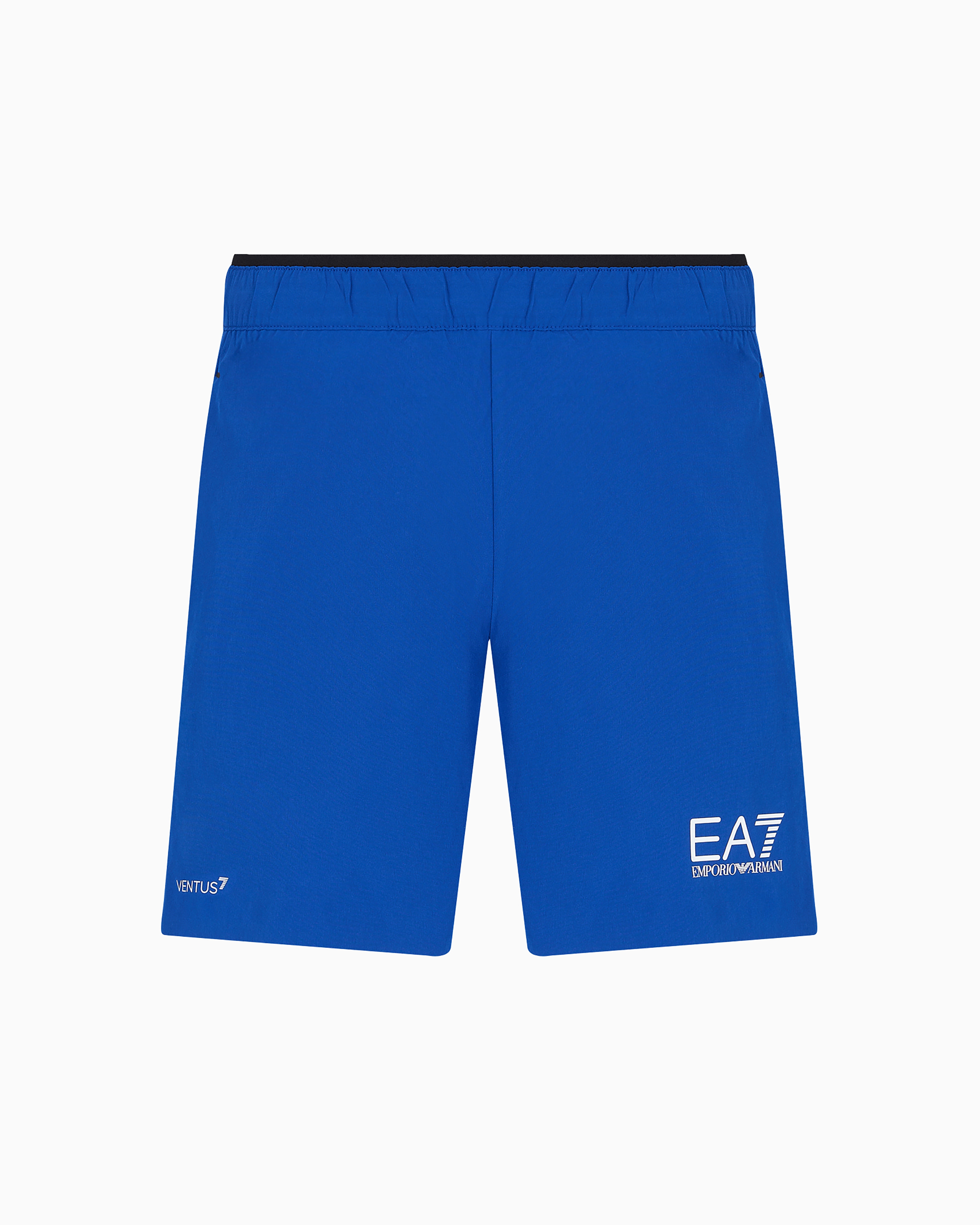 Ea7 Official Store Tennis Pro Board Shorts In Ventus7 Technical Fabric In China Blue