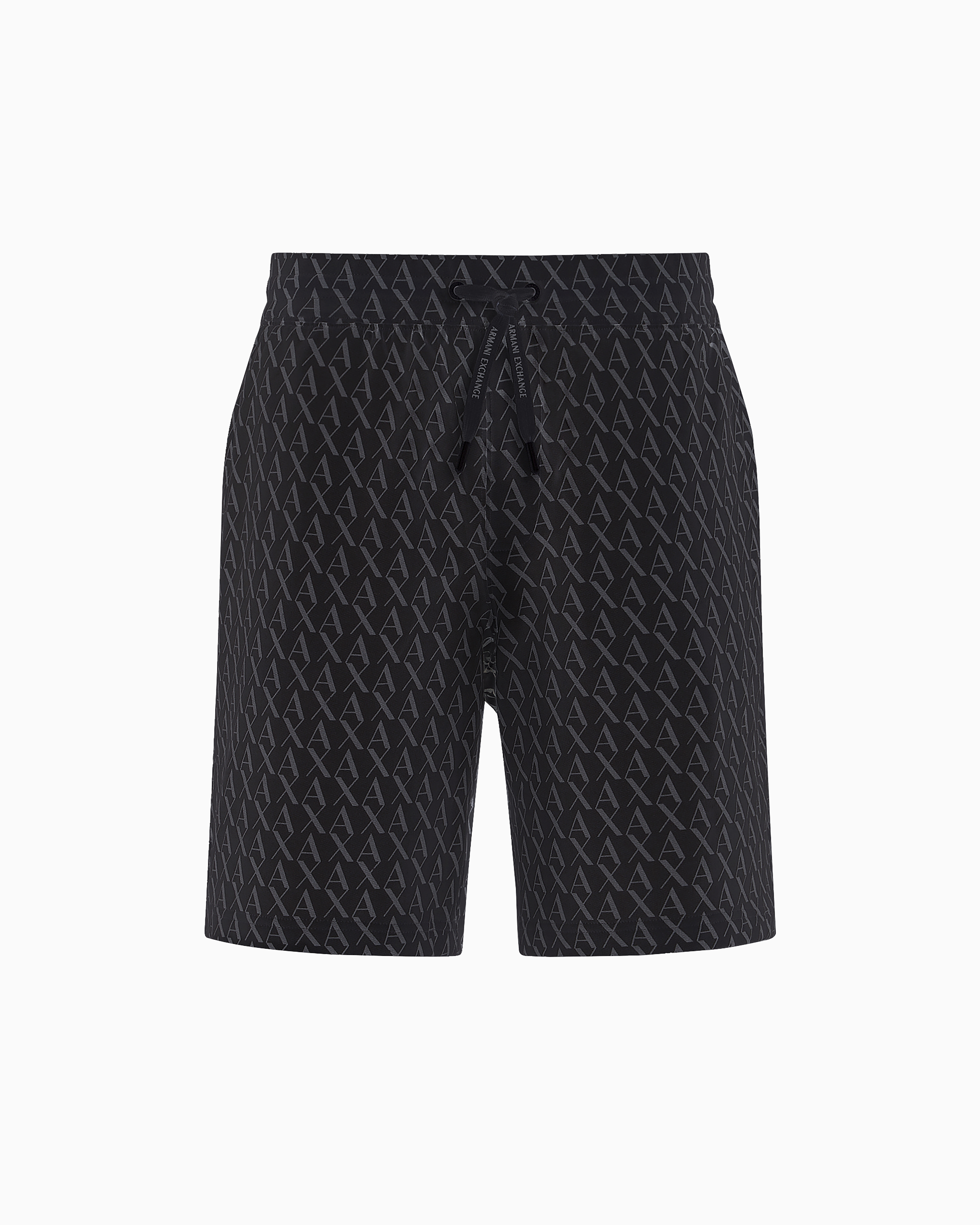 Armani Exchange Trousers In Flowing Fabric In Black