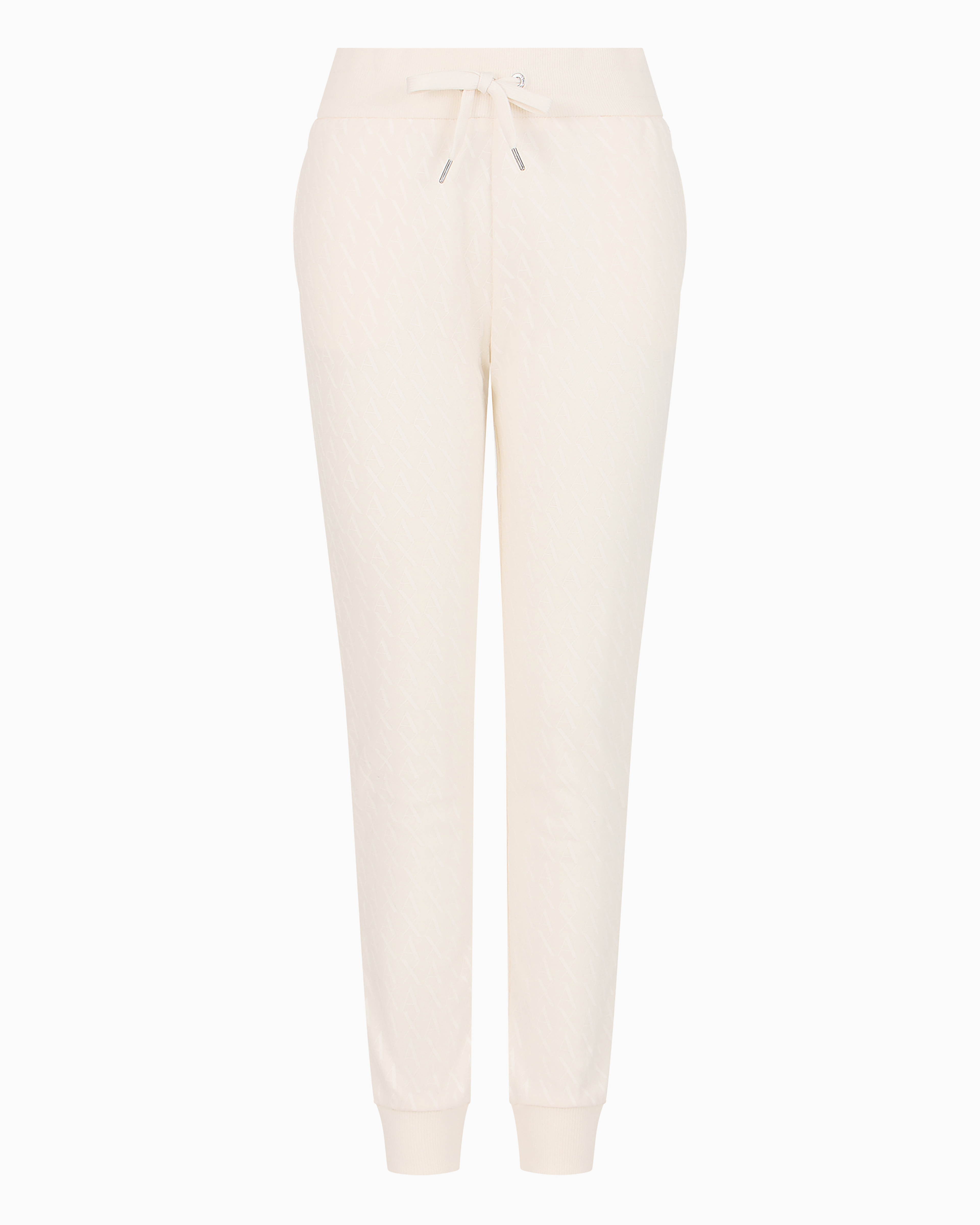 Shop Armani Exchange Trousers In Flowing Fabric In White