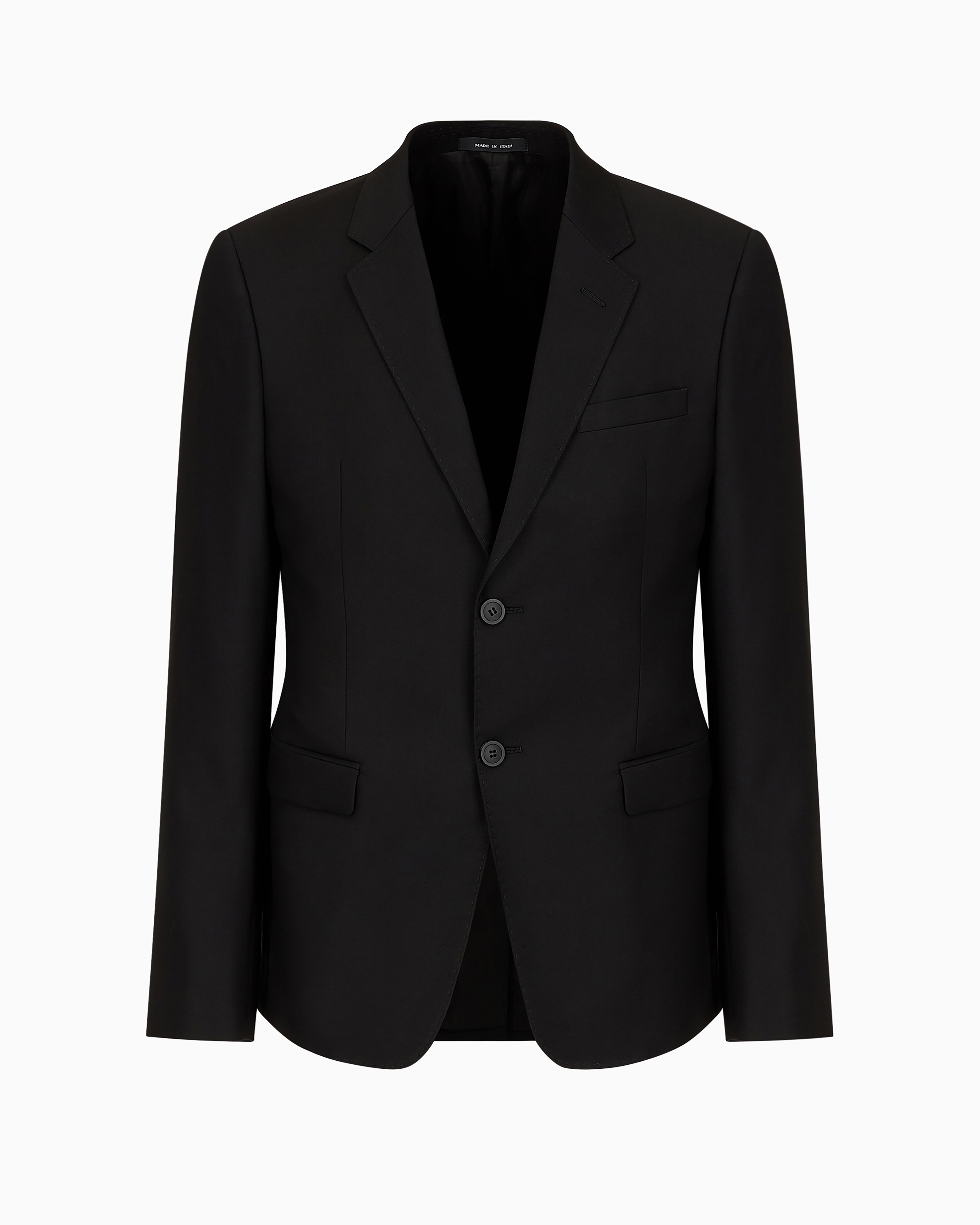 Emporio Armani Single-breasted, Worsted Virgin-wool Jacket
