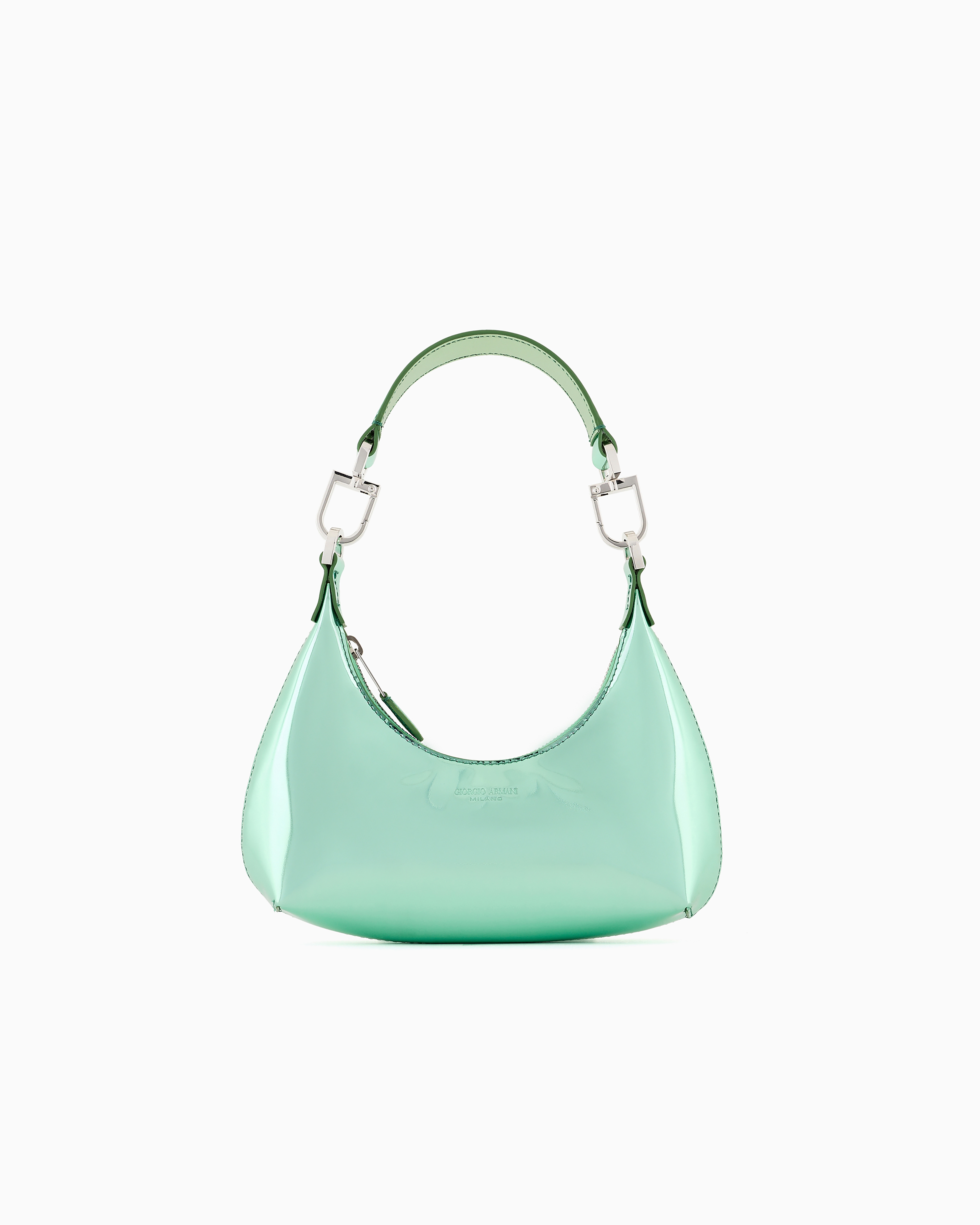 Giorgio Armani Official Store Hobo Bags In Light Green