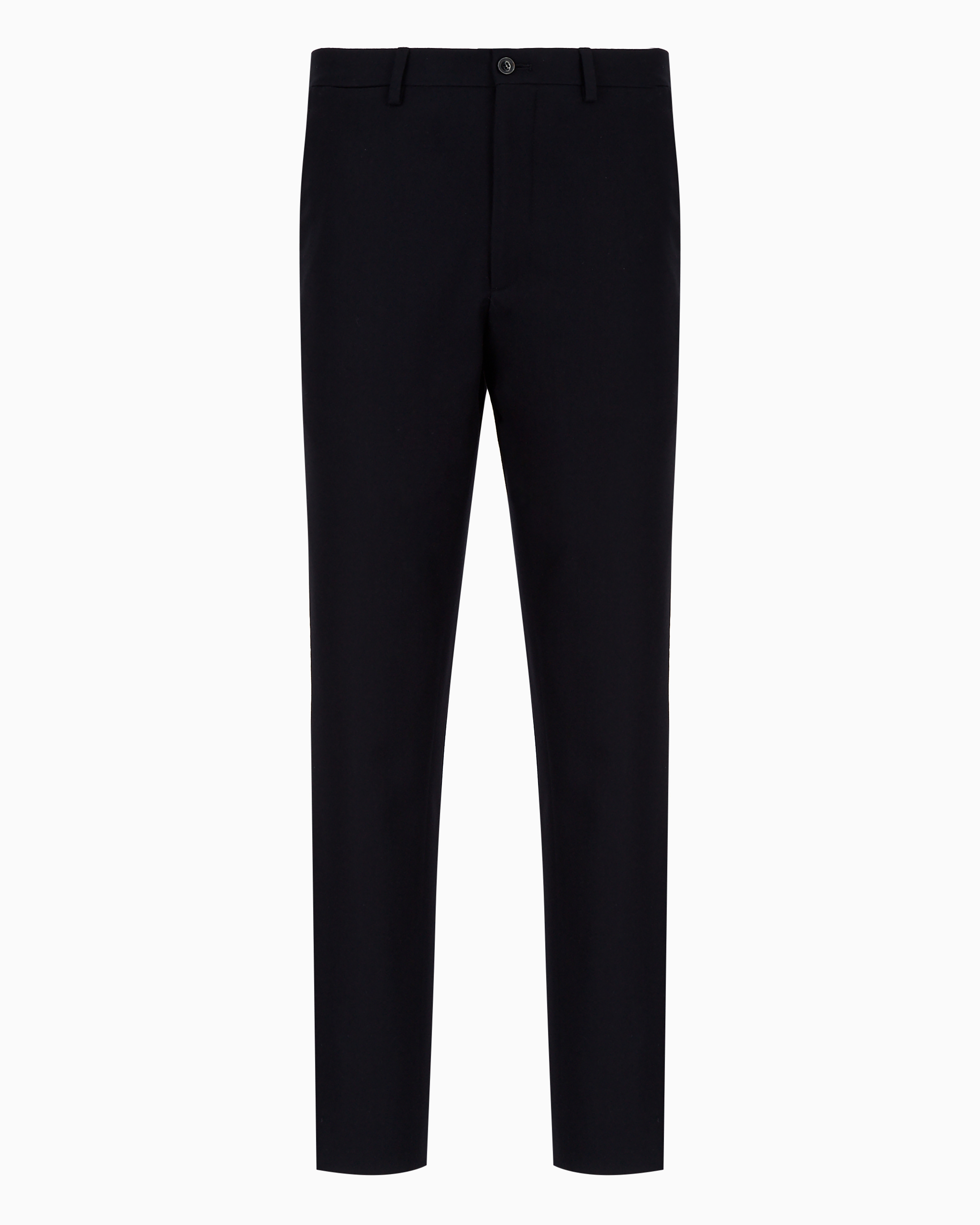 Giorgio Armani Official Store Slim-fit Wool-flannel Trousers