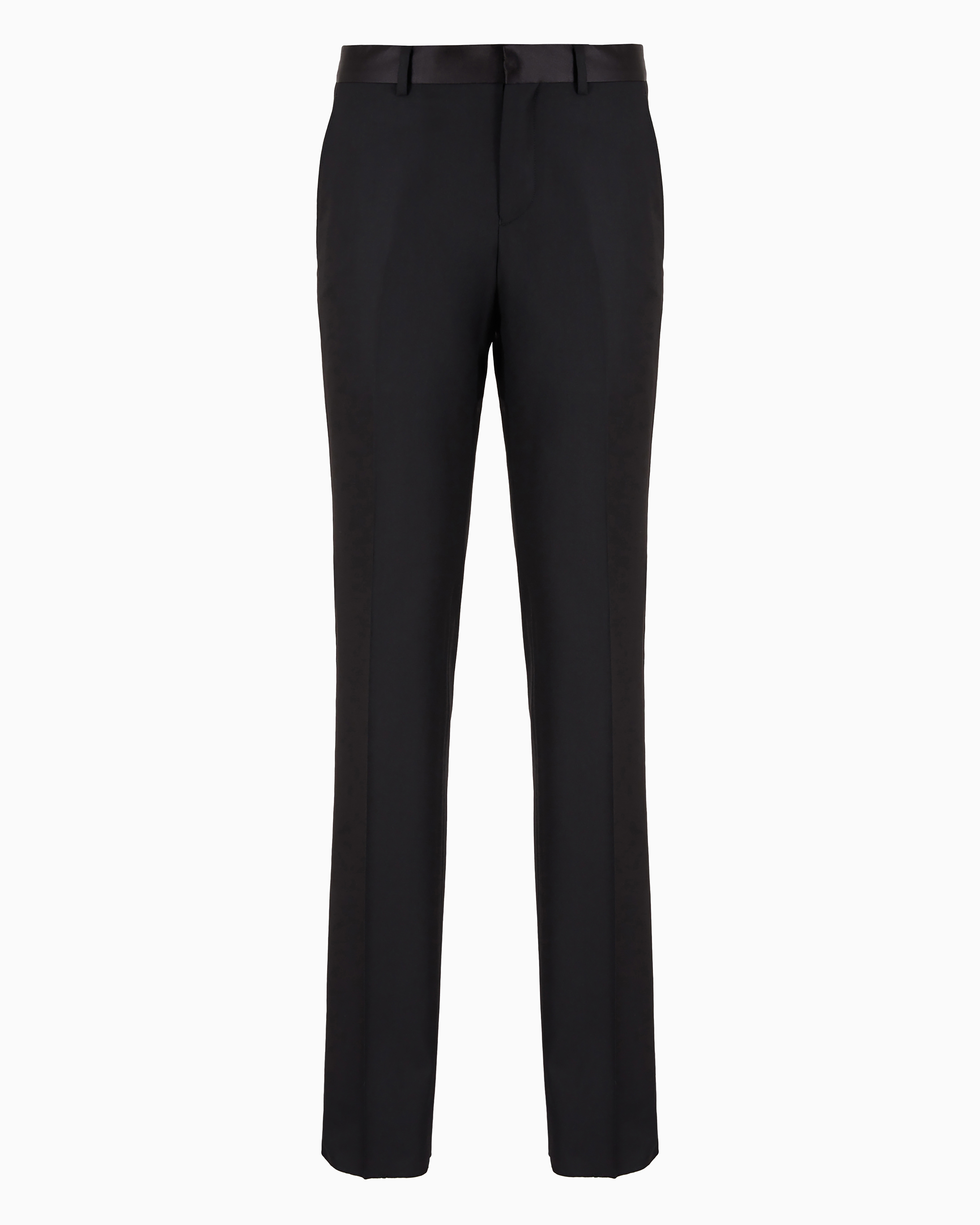Emporio Armani Wool Blend Tailored Trousers