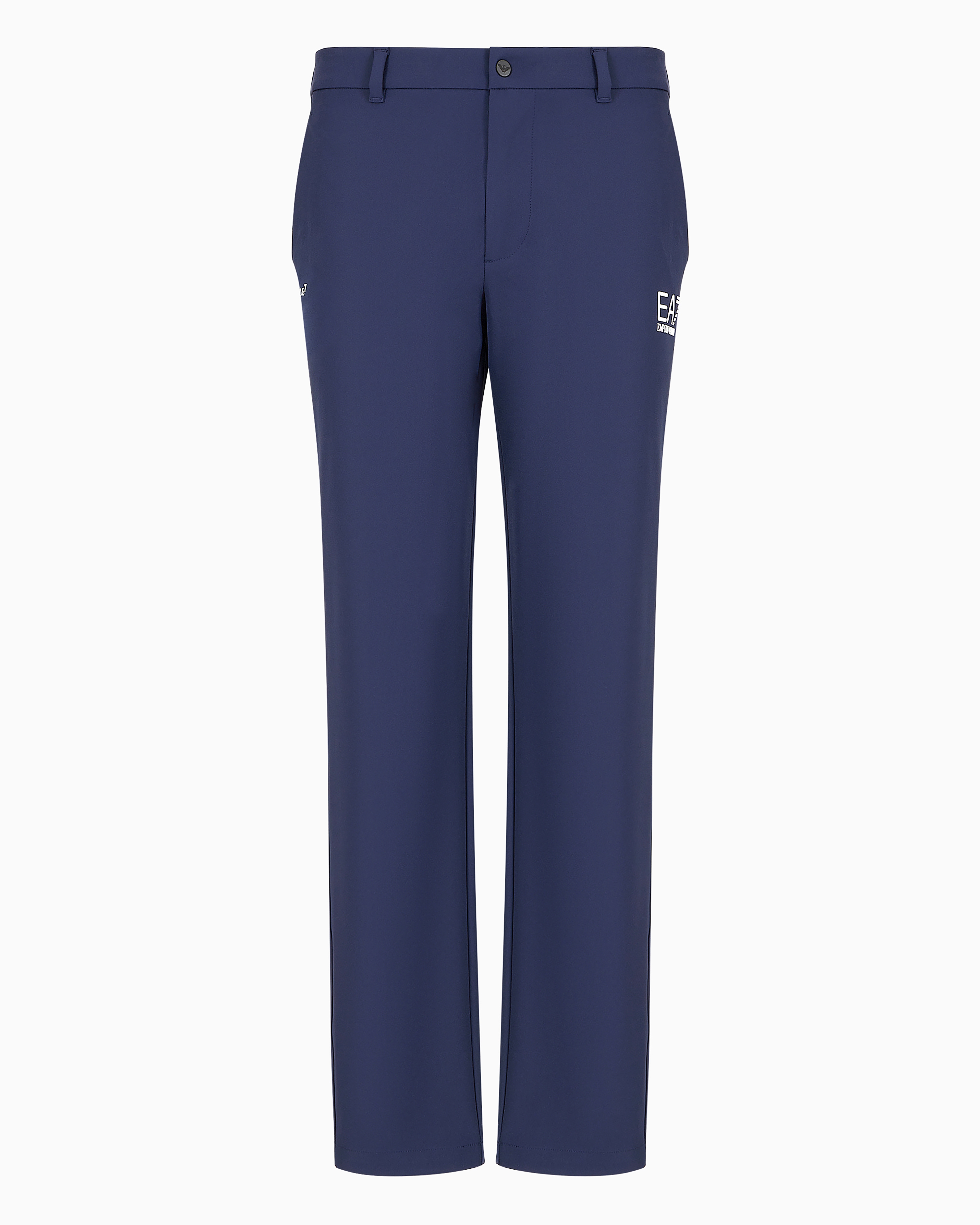 Ea7 Official Store Golf Pro Stretch-nylon Trousers In Blue