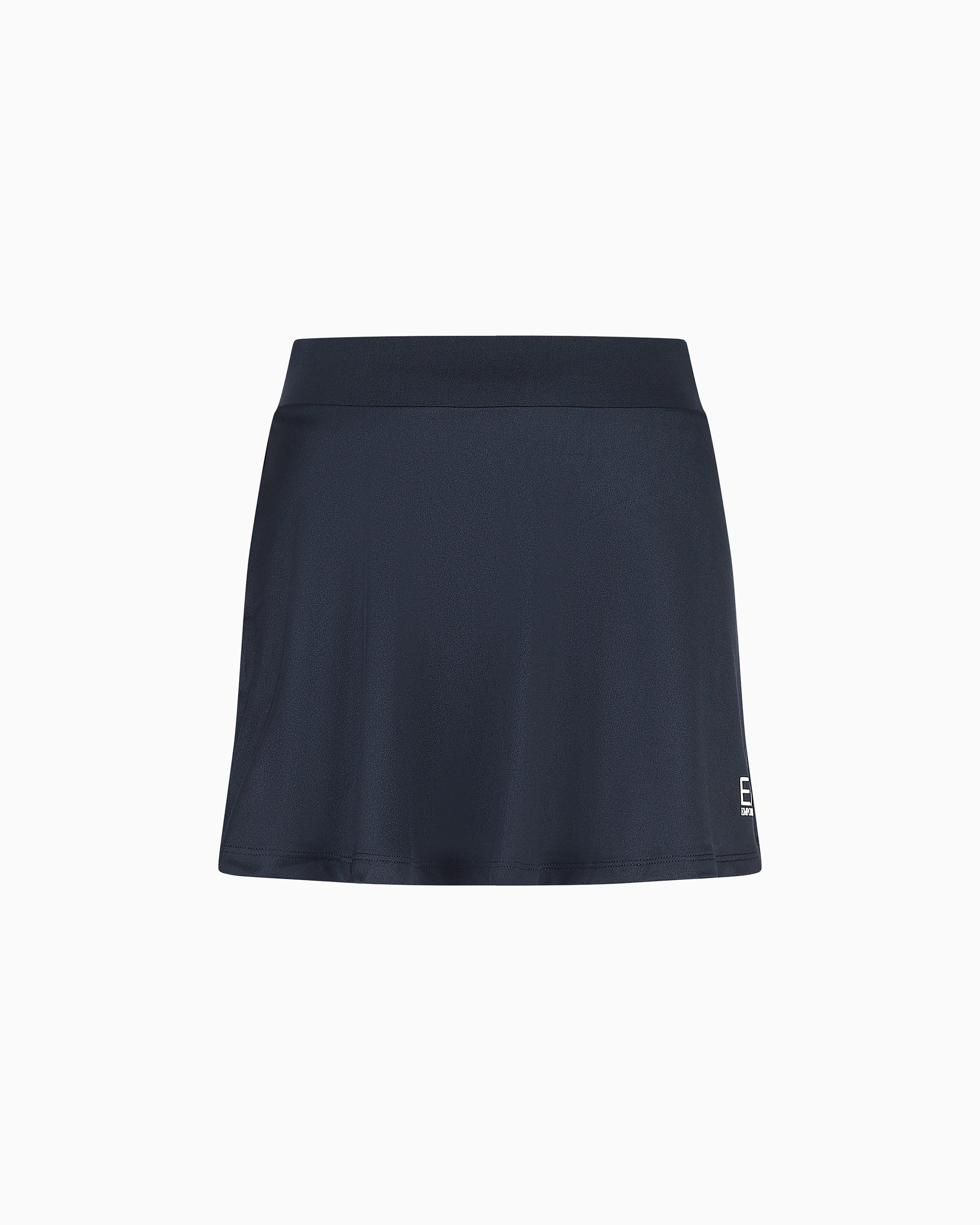 Emporio Armani Tennis Pro Mini Skirt In Ventus7 Technical Fabric In Navy Blue