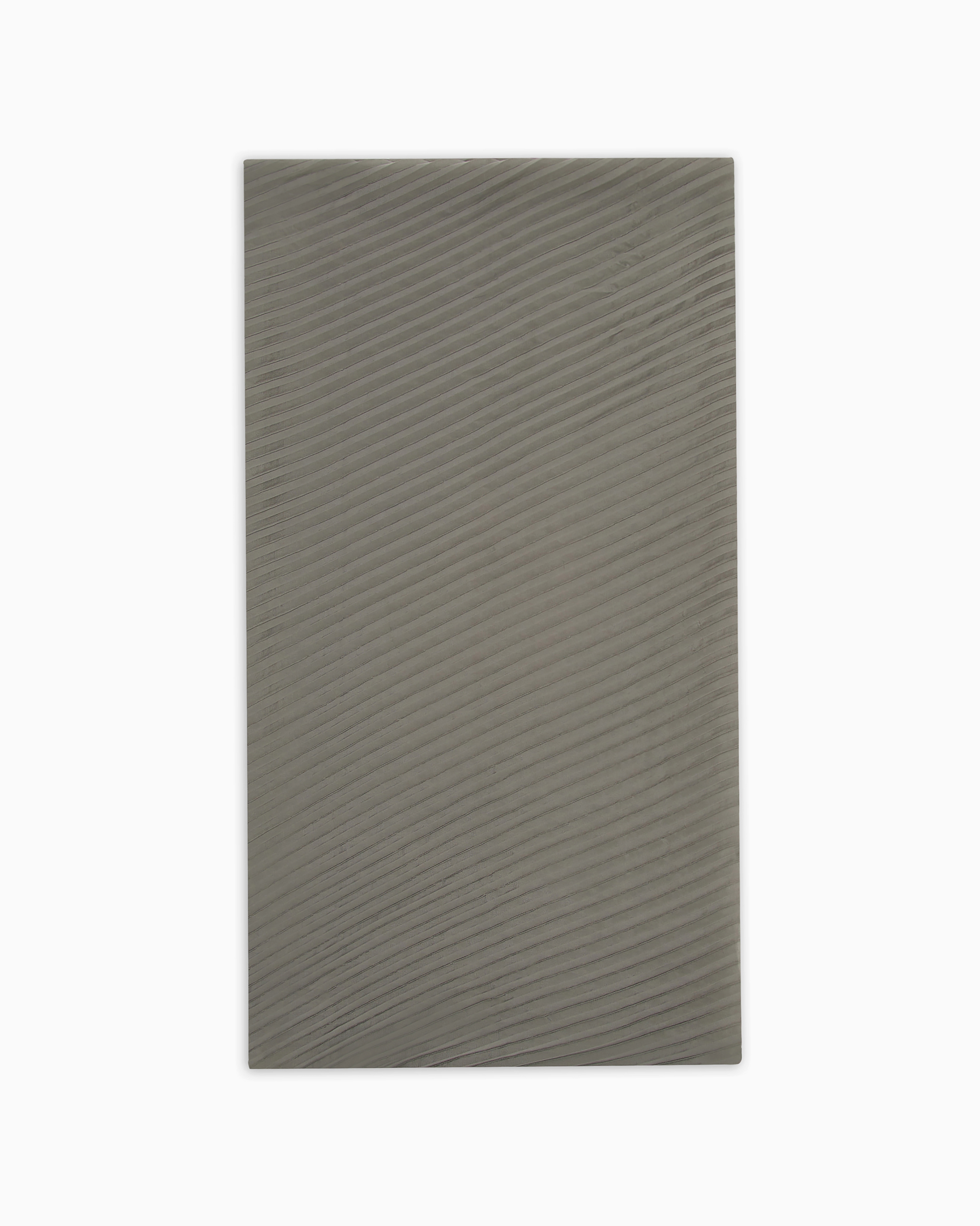 Emporio Armani Official Store Pleated Stole In Gray