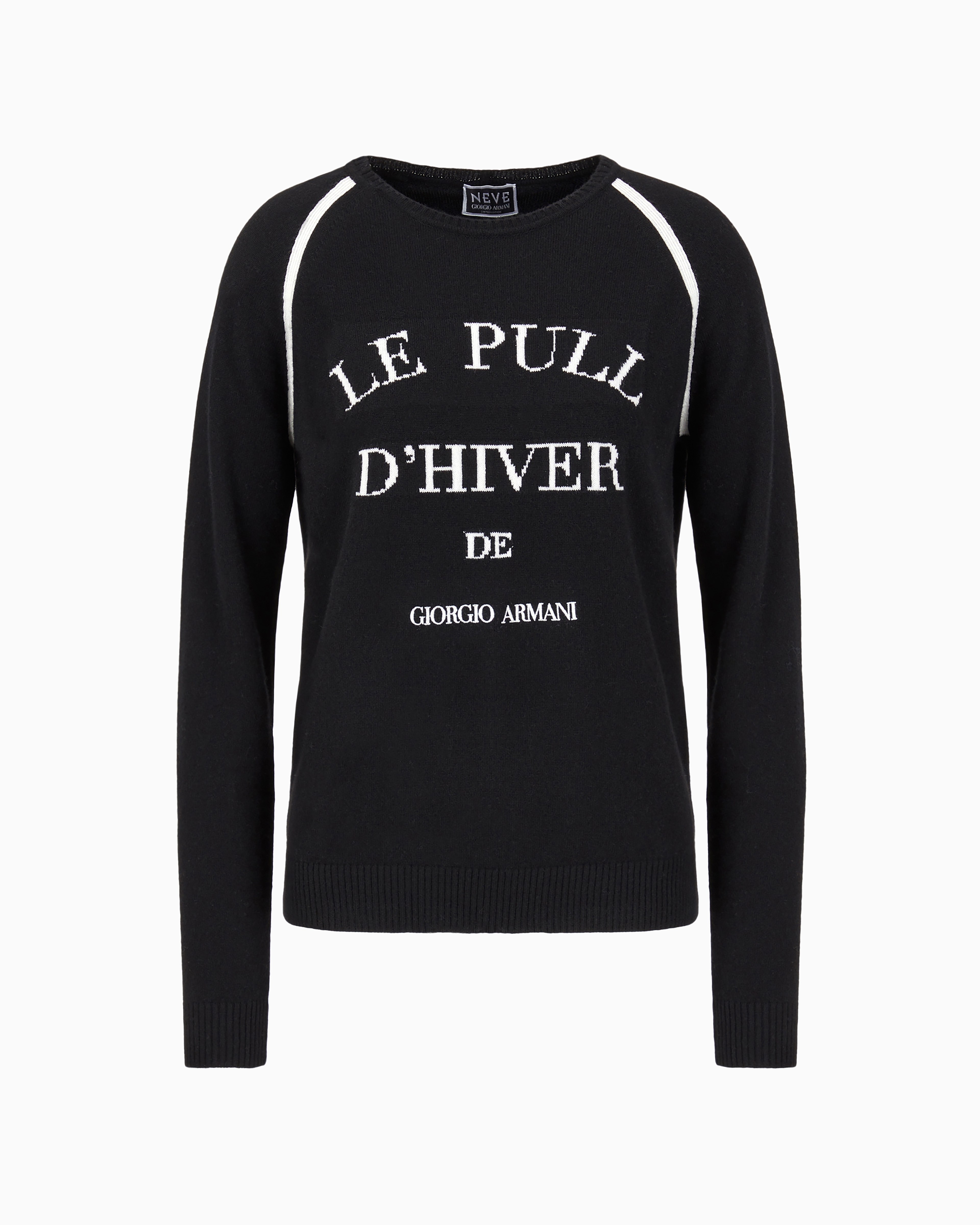 Giorgio Armani Neve Cashmere Crew-neck Sweater In Patterned