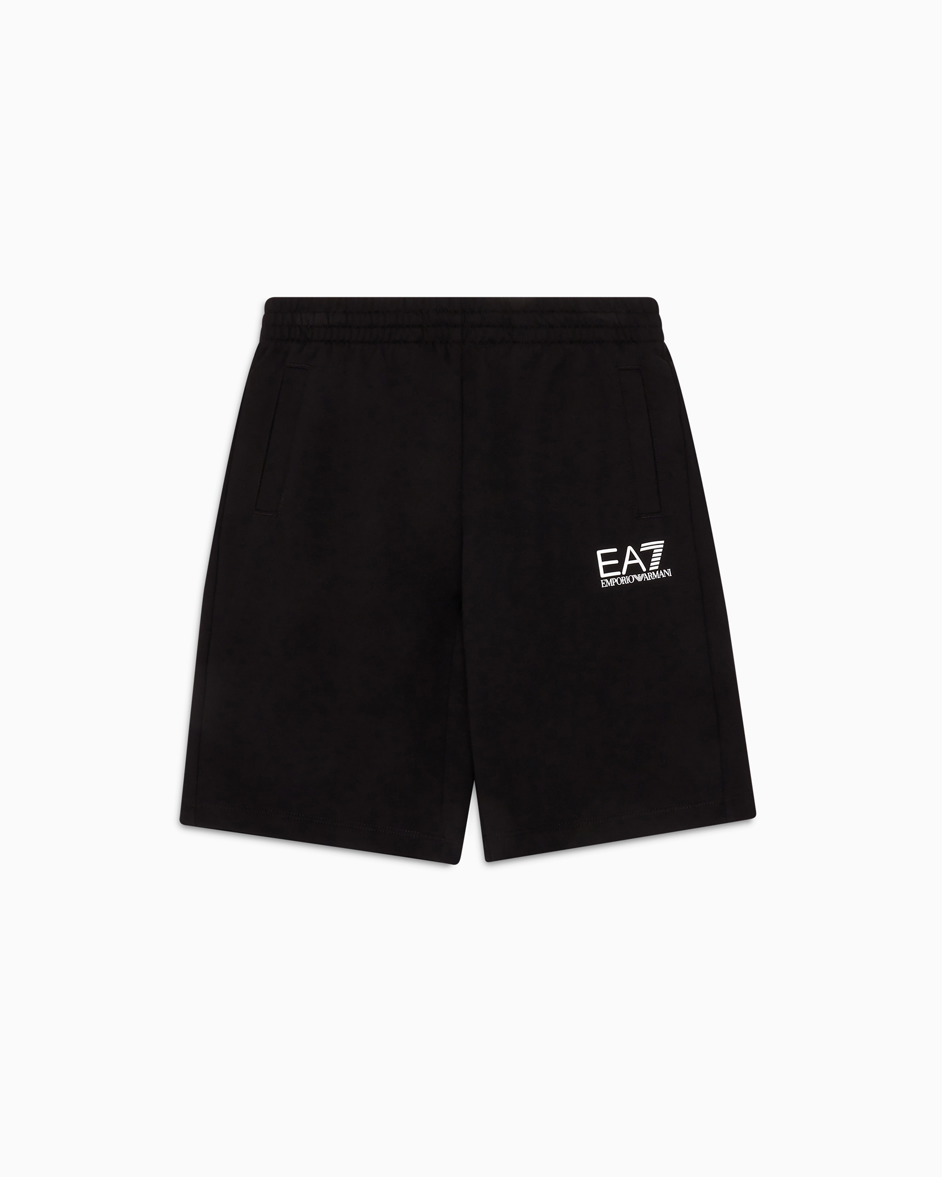 EA7 CORE IDENTITY BOY COTTON BERMUDA SHORTS 