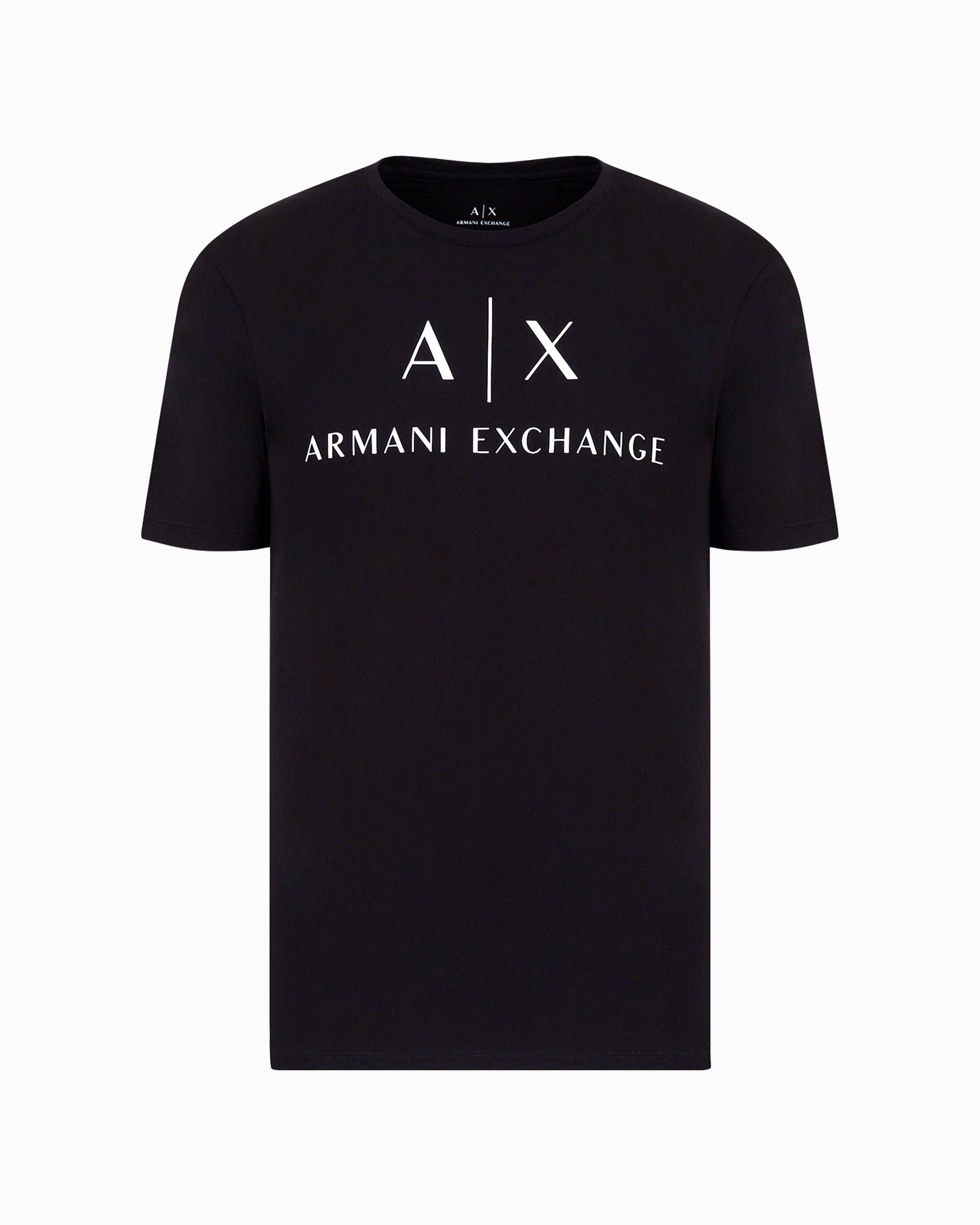 Armani Exchange Chest Logo Slim Fit T-shirt In Black