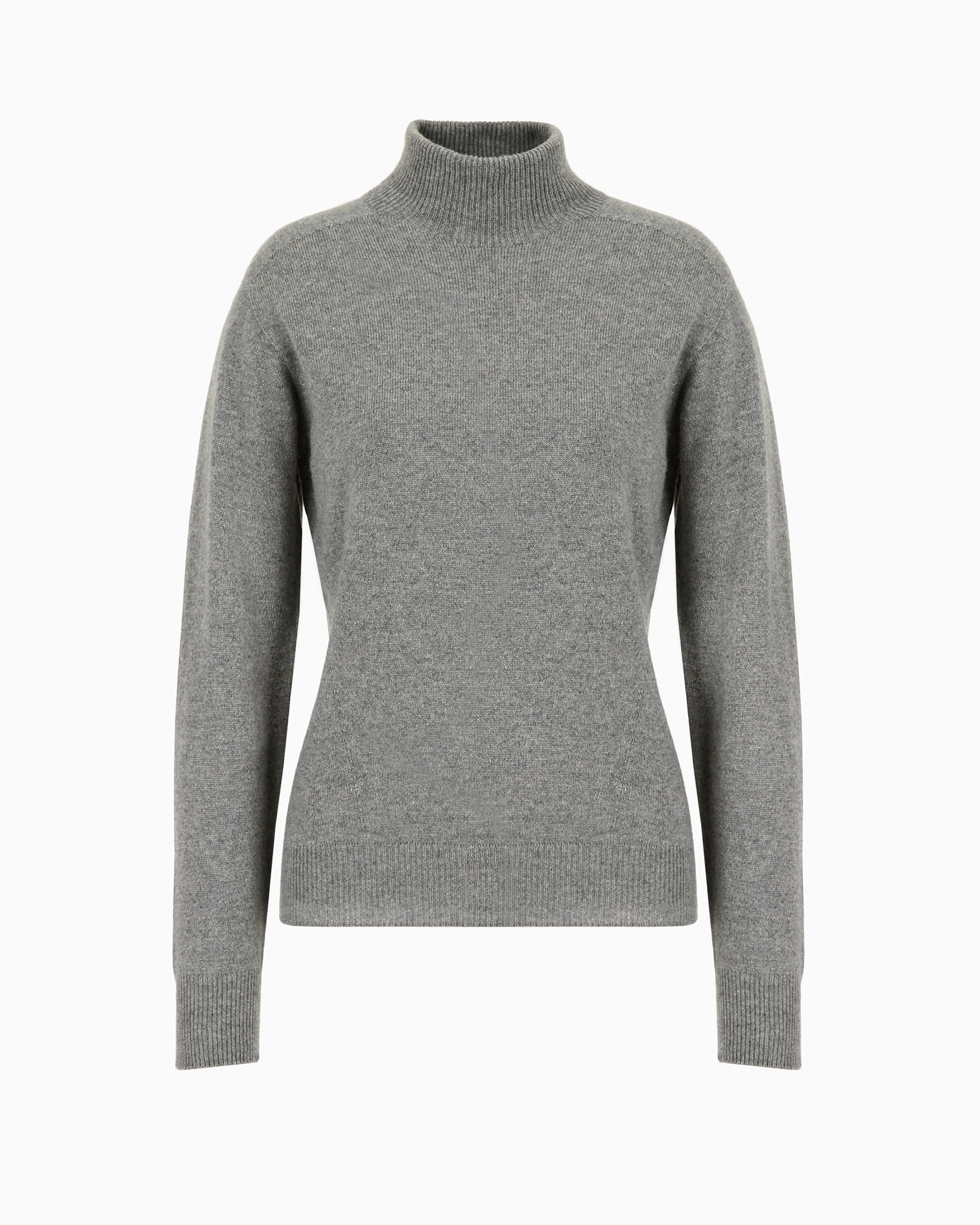 Emporio Armani Official Store Pure Cashmere Rollneck In Gray