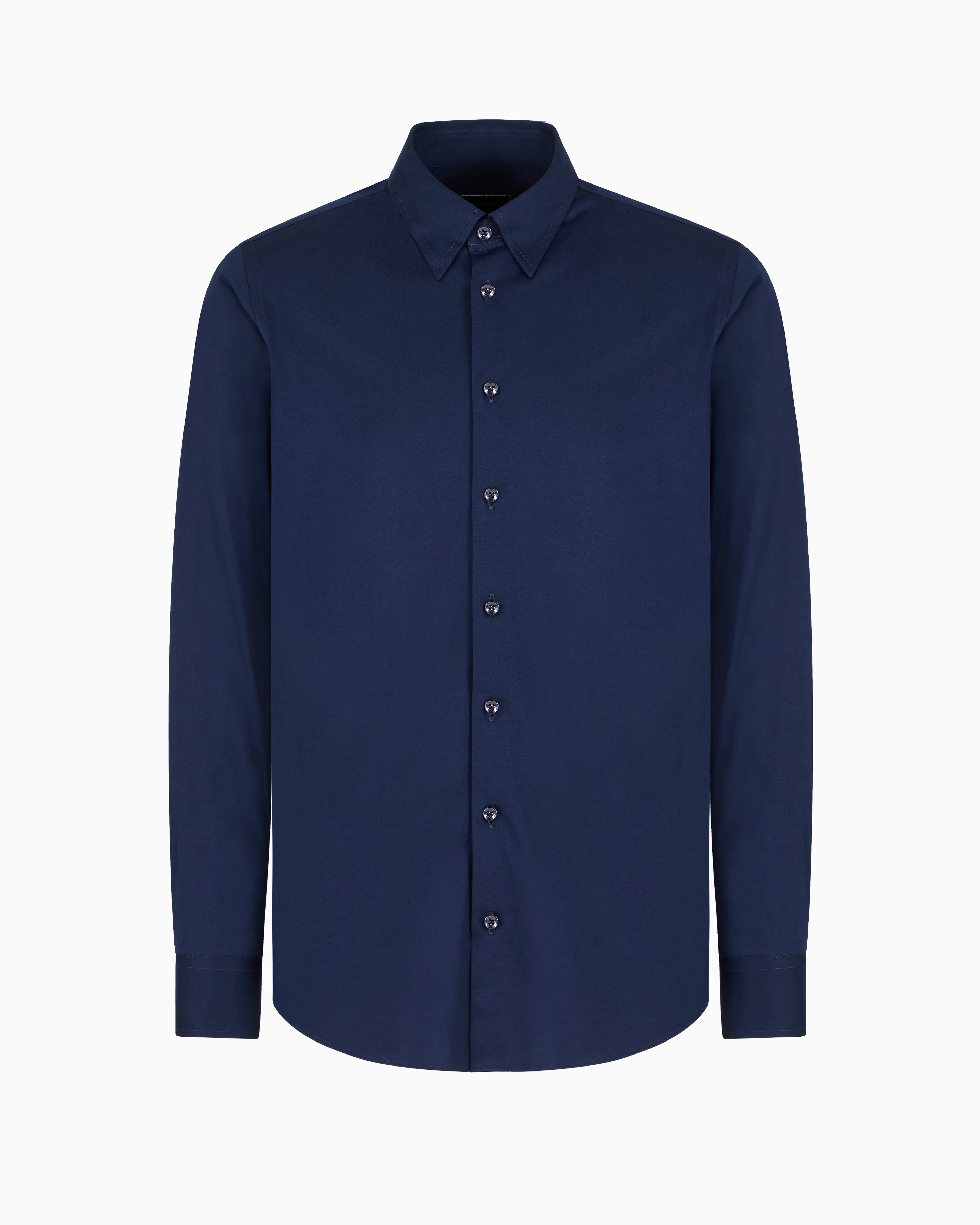 GIORGIO ARMANI ICON SLIM-FIT, COTTON JERSEY SHIRT