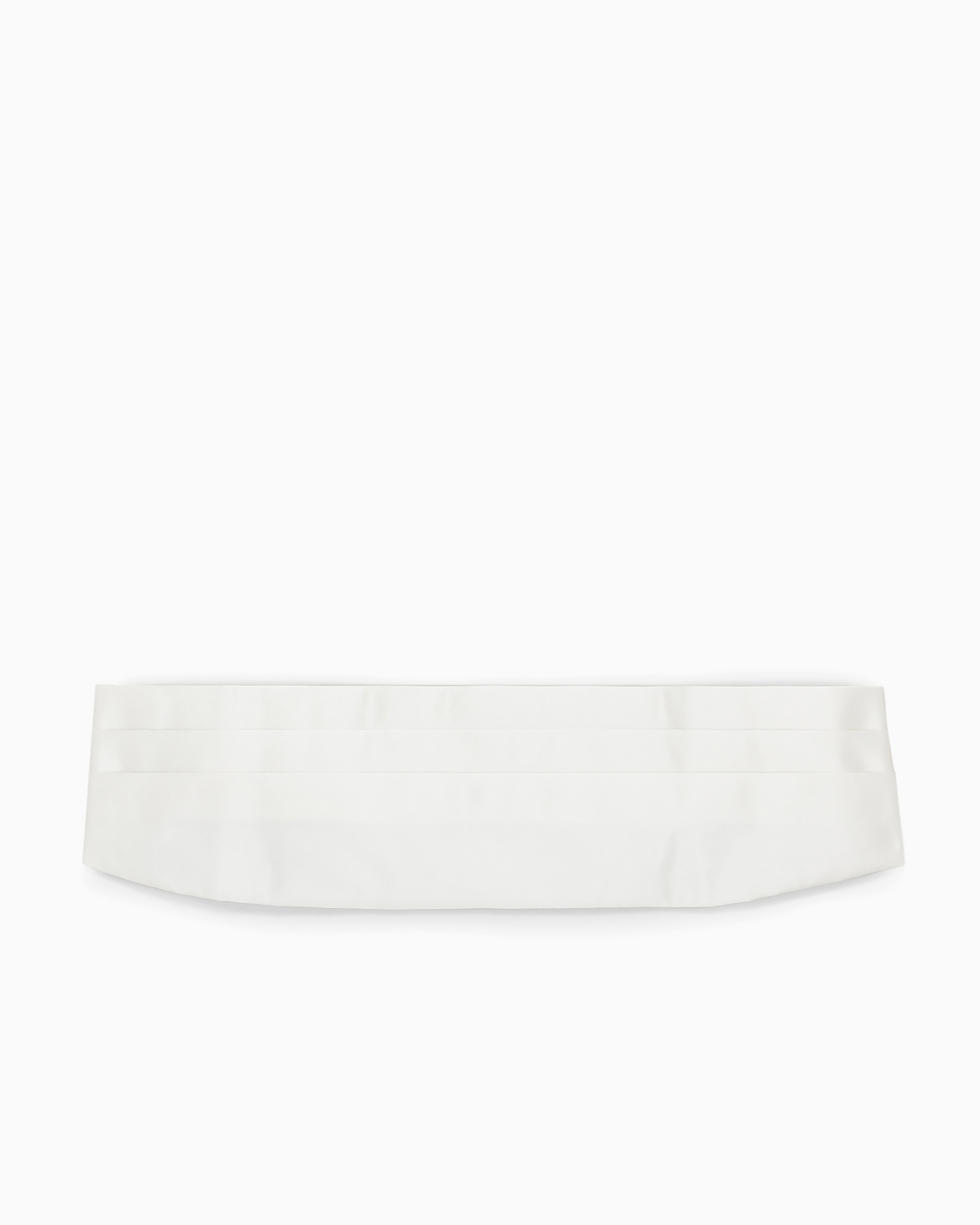 Emporio Armani Official Store Bande De Smoking En Pure Soie In White