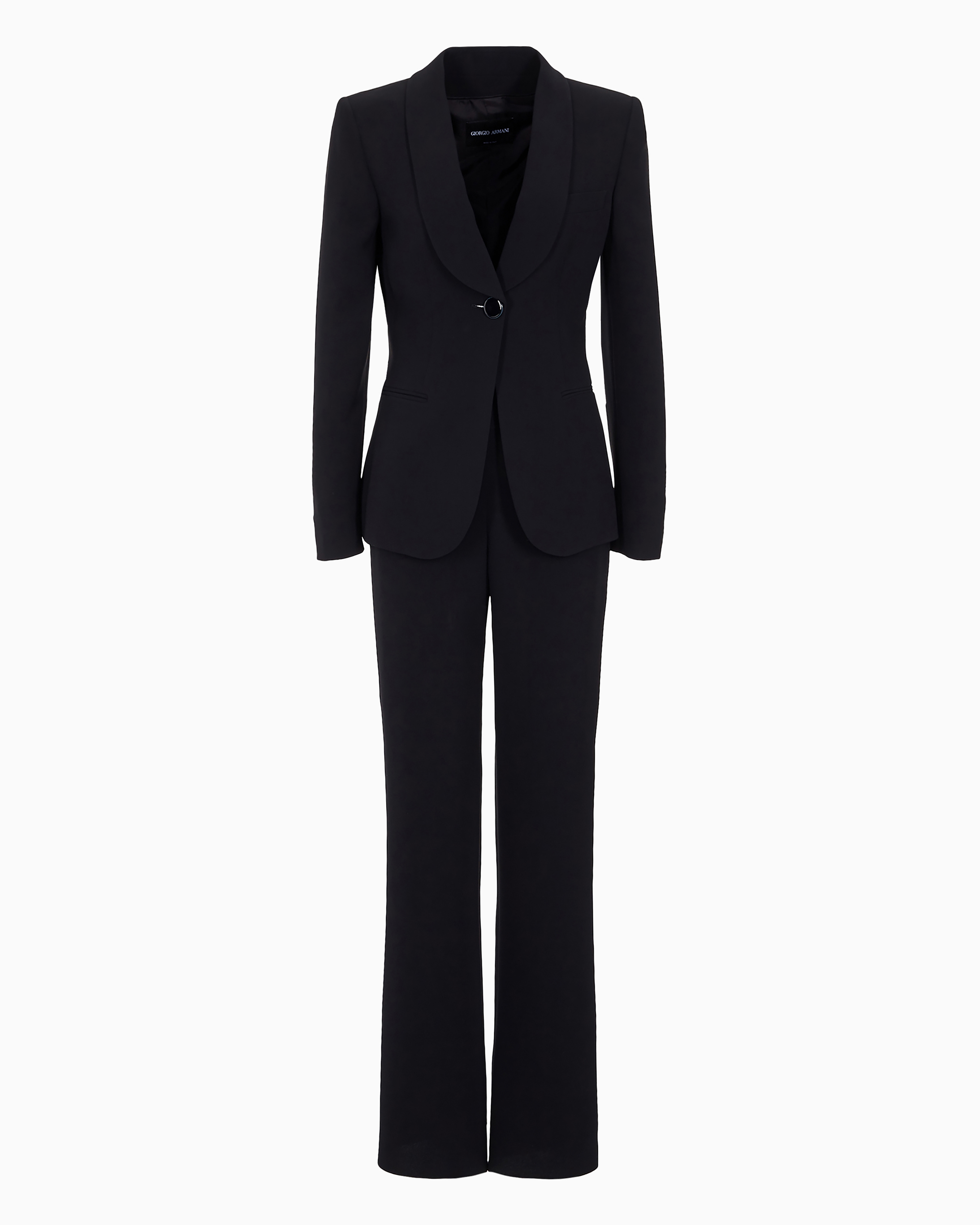 Giorgio Armani Official Store Pure Silk Tuxedo In Navy Blue