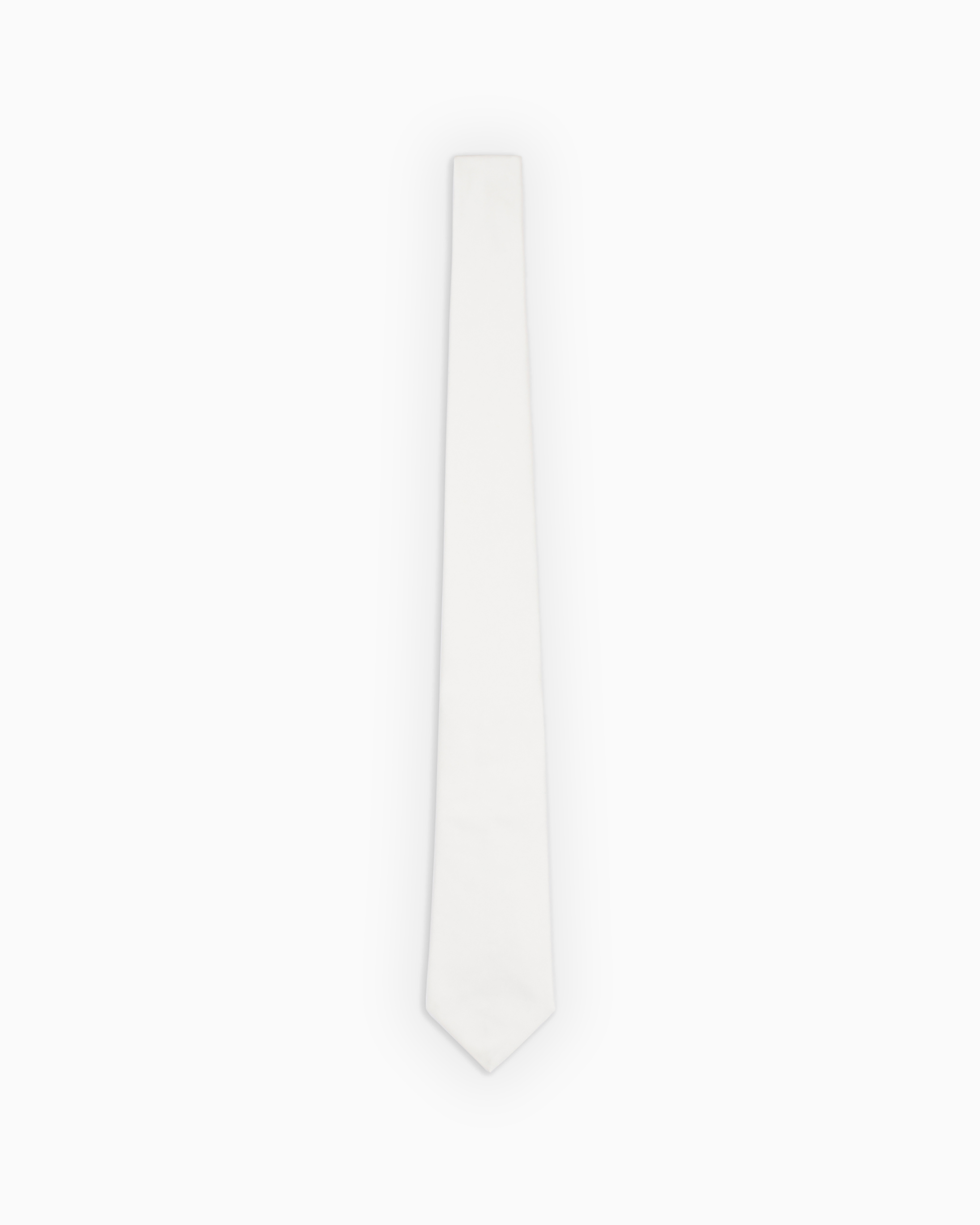 Giorgio Armani Official Store Pure Silk Tie In White