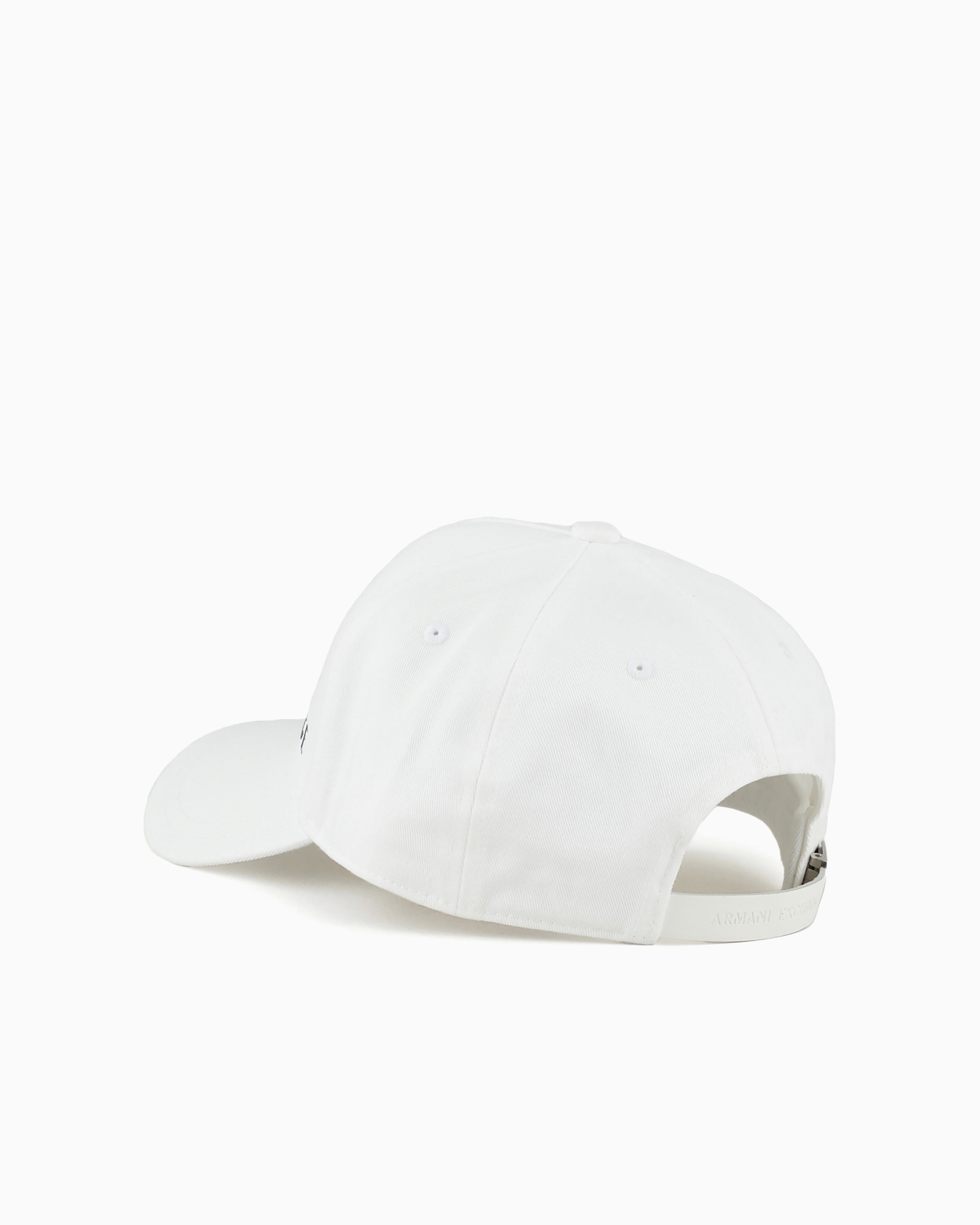 Armani Exchange Visor Cap With Logo In White