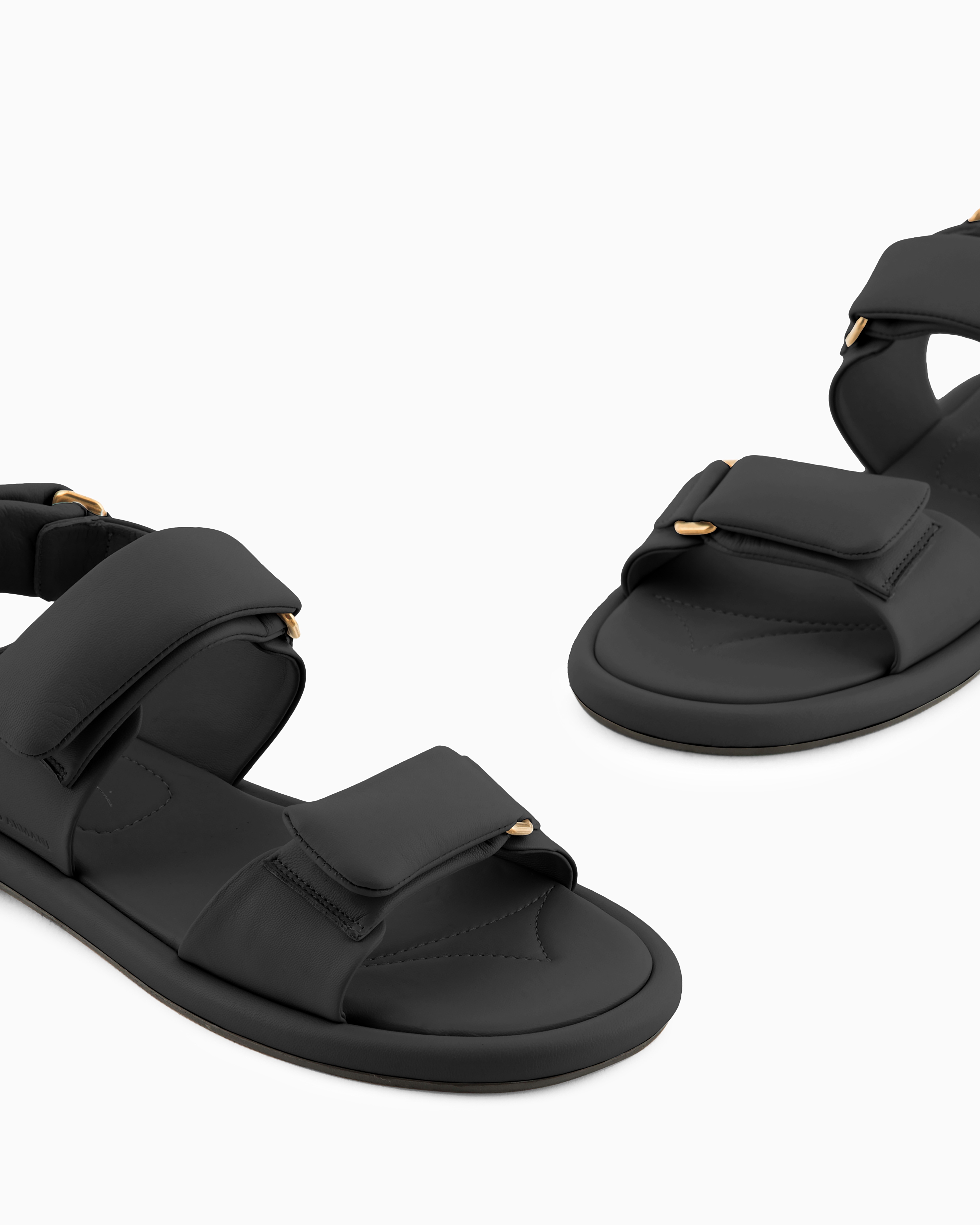 Giorgio Armani Official Store Sandals In Black
