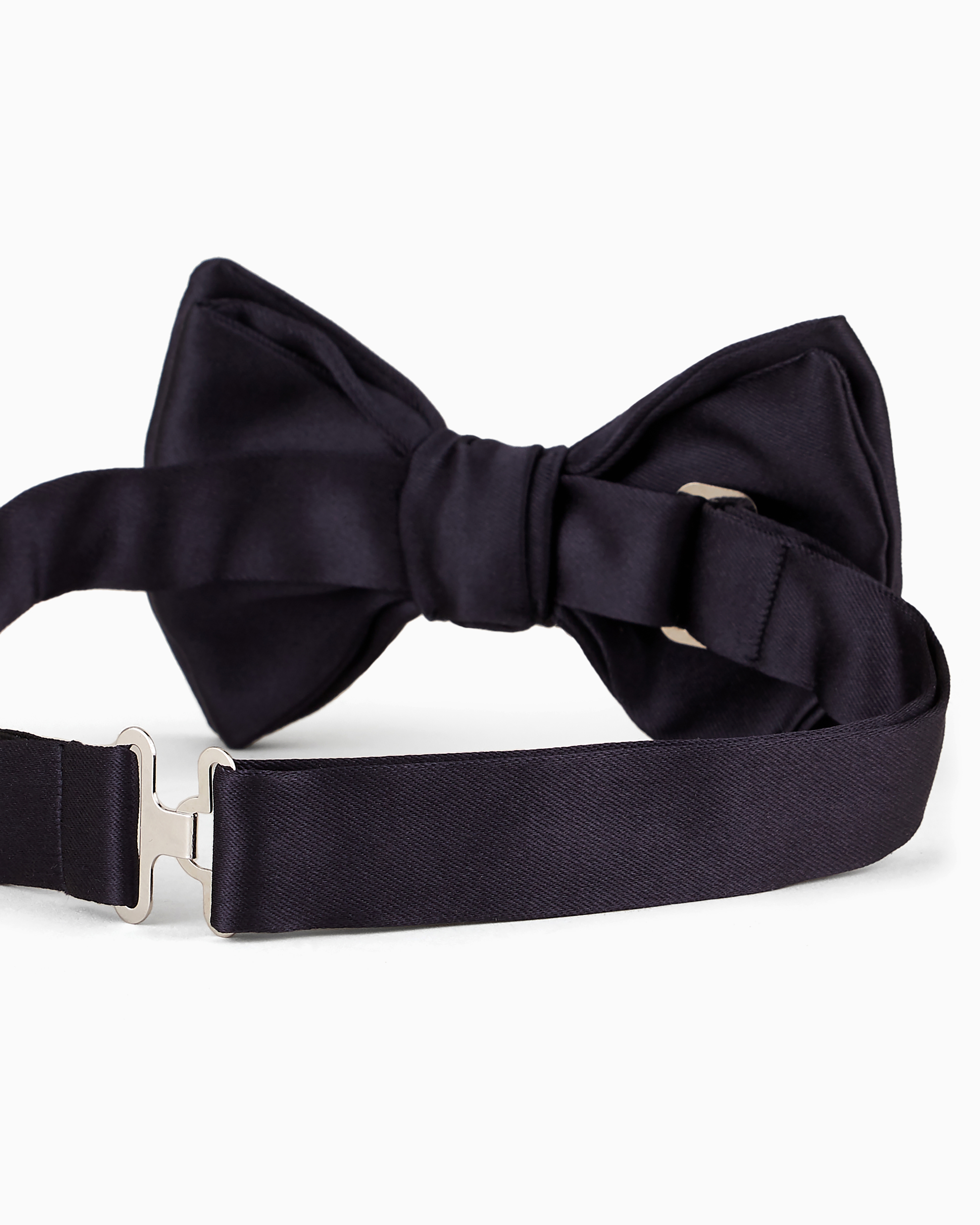 GIORGIO ARMANI PURE SILK KNOTTED BOW TIE 