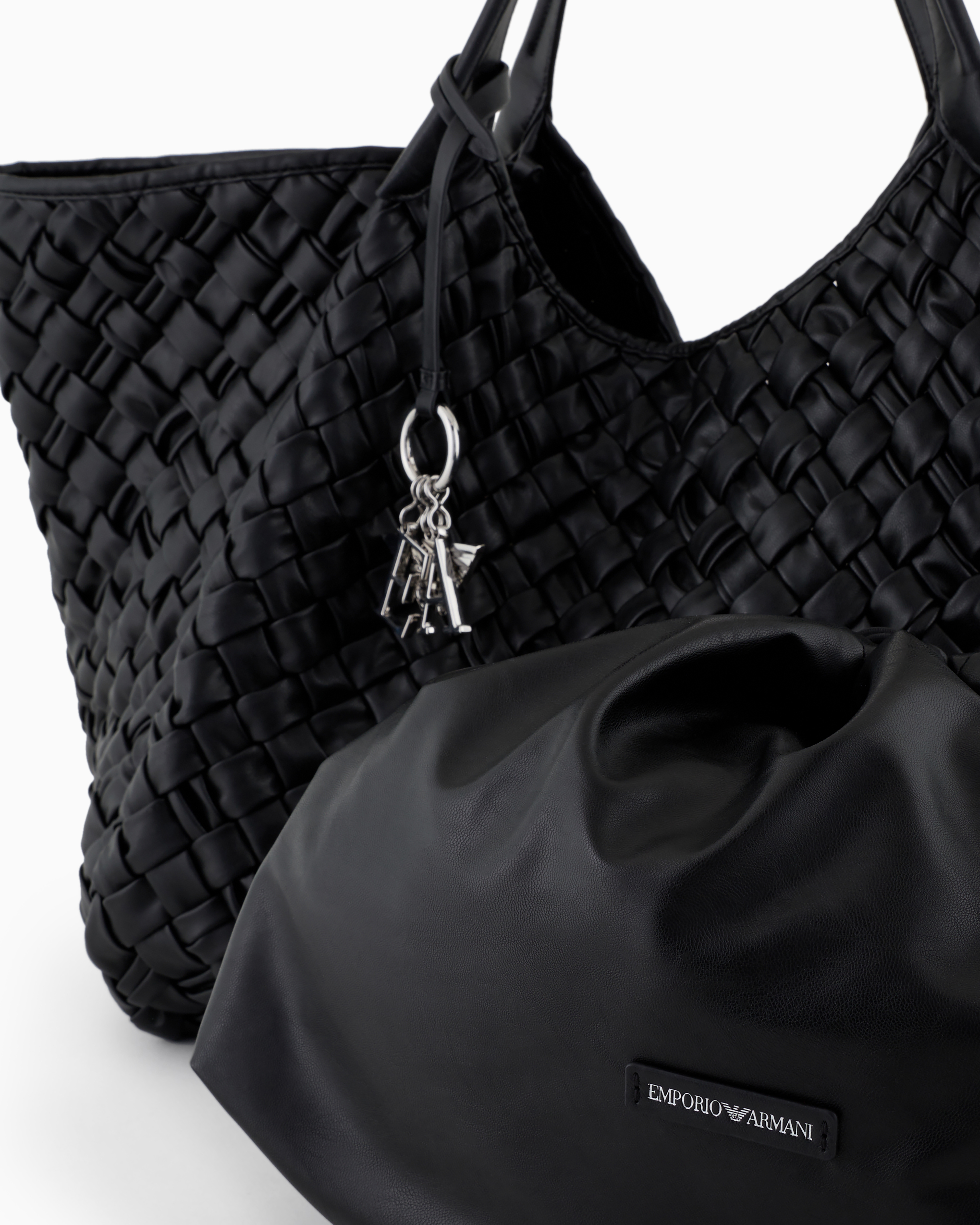 バッグ 90s archive EMPORIO ARMANI Leather Bag Emporio Armani women's leatherette bag with all over logo