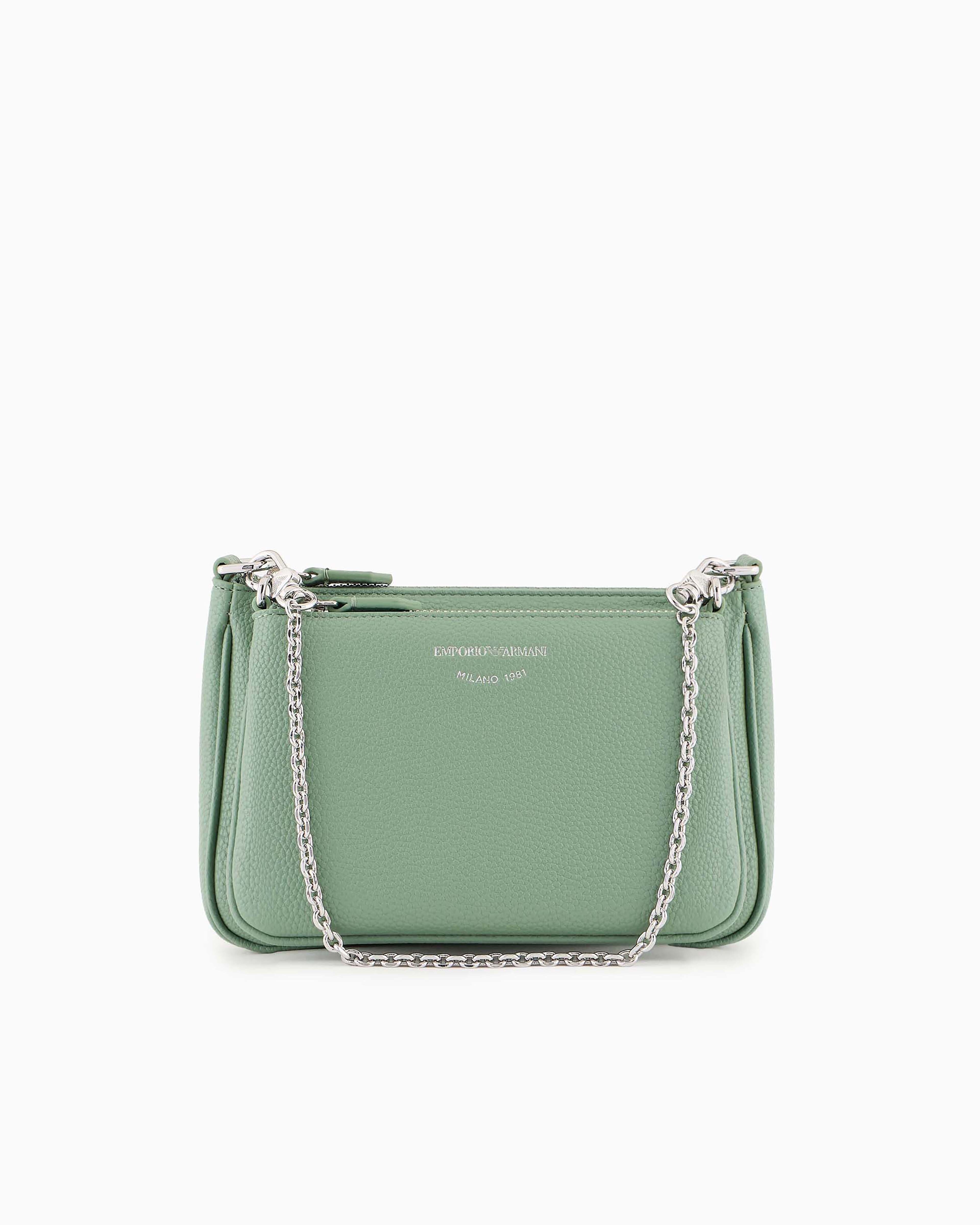 Emporio Armani Mini Shoulder Bag In Light Green