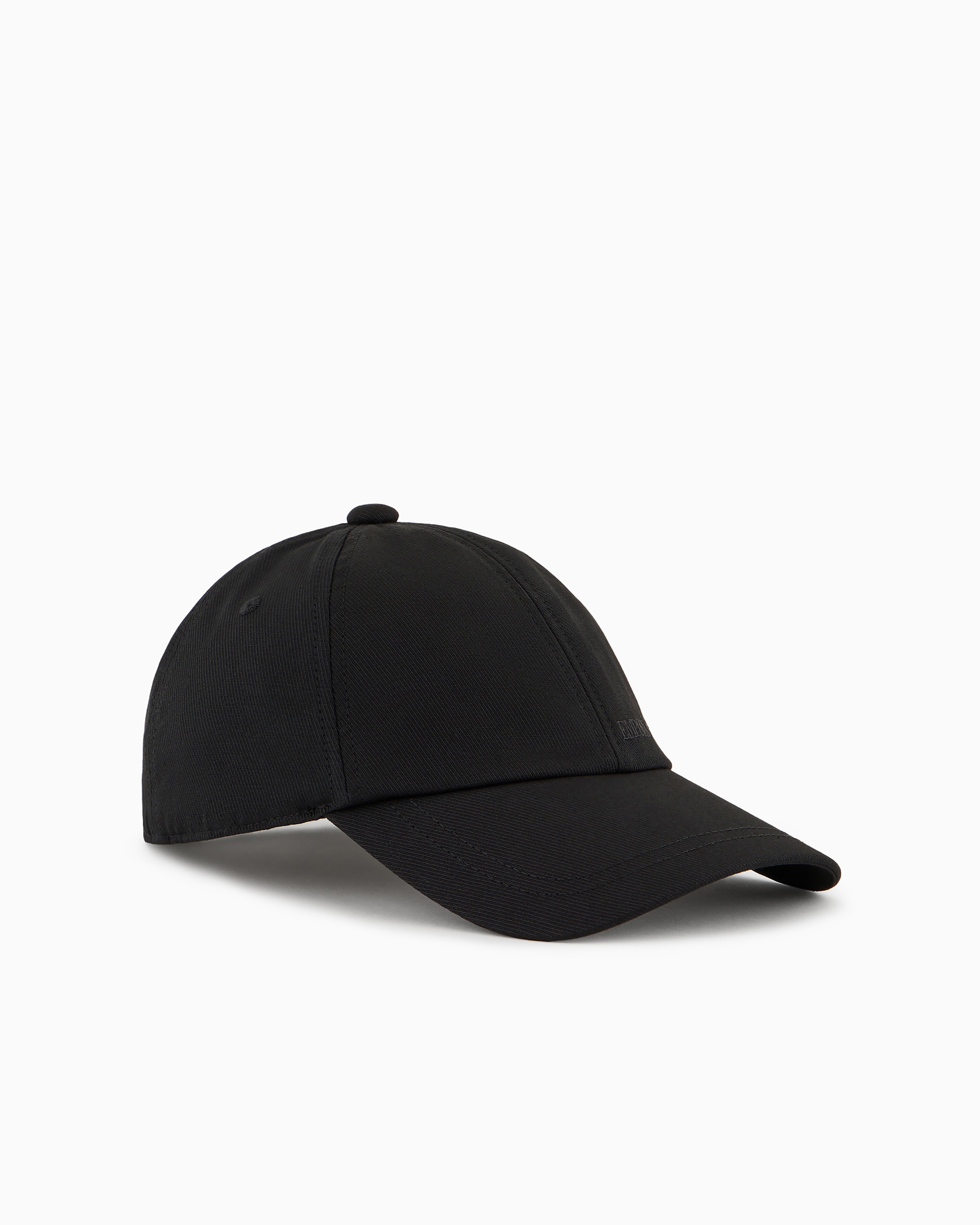 Emporio Armani Official Store Baseball Cap With Embroidered Logo In Black