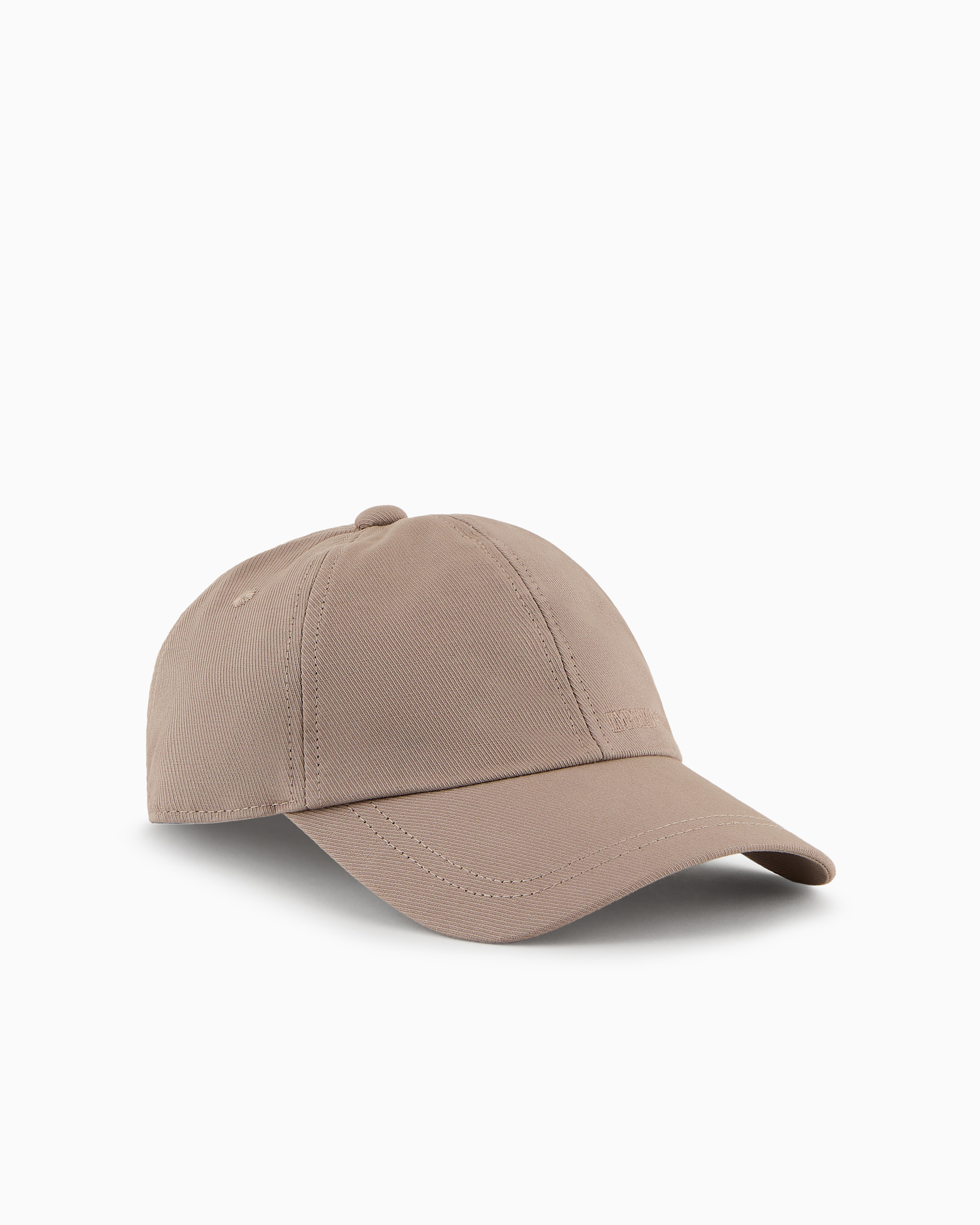 Emporio Armani Official Store Baseball Cap With Embroidered Logo In Dove Grey