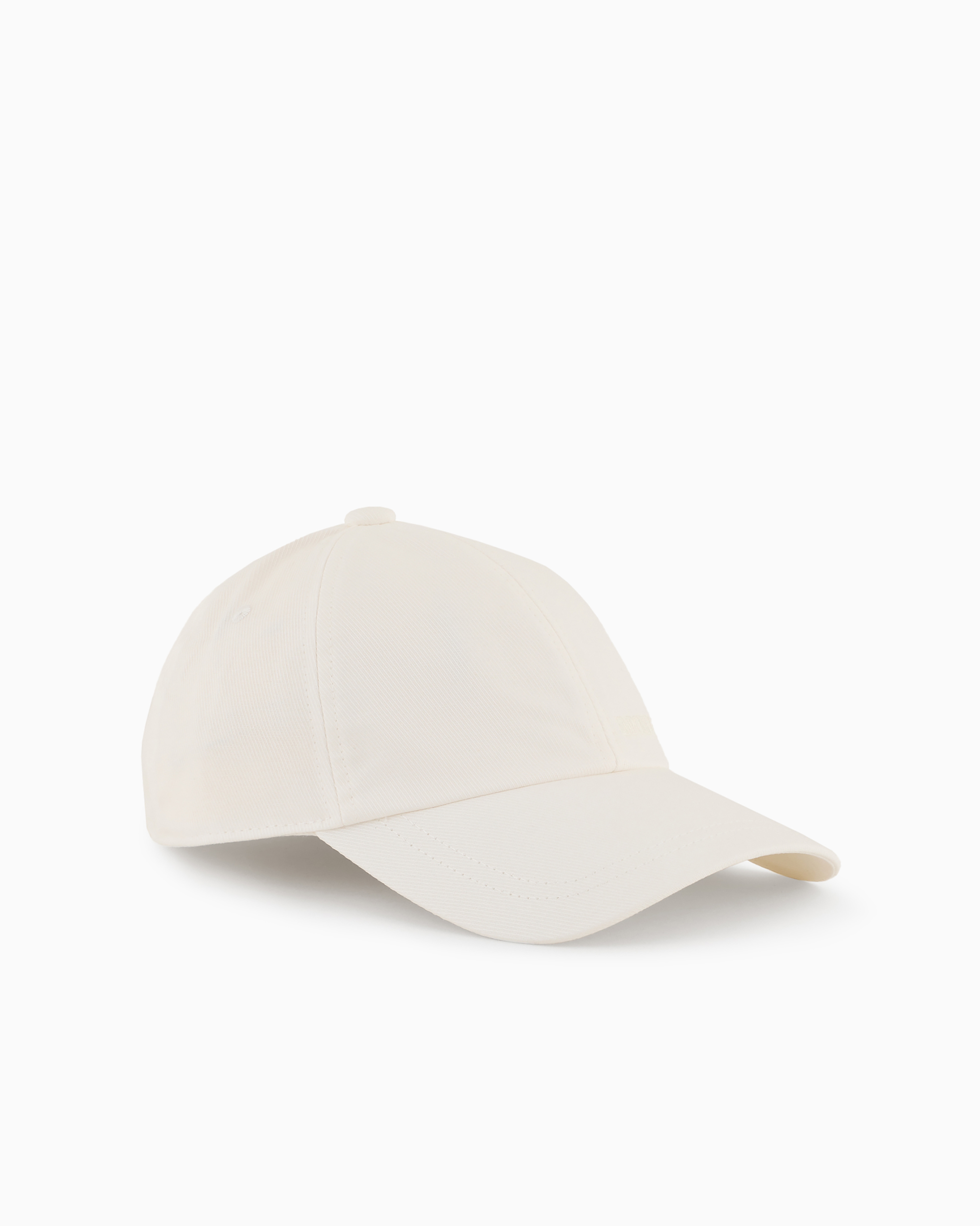 Emporio Armani Official Store Baseball Cap With Embroidered Logo In White