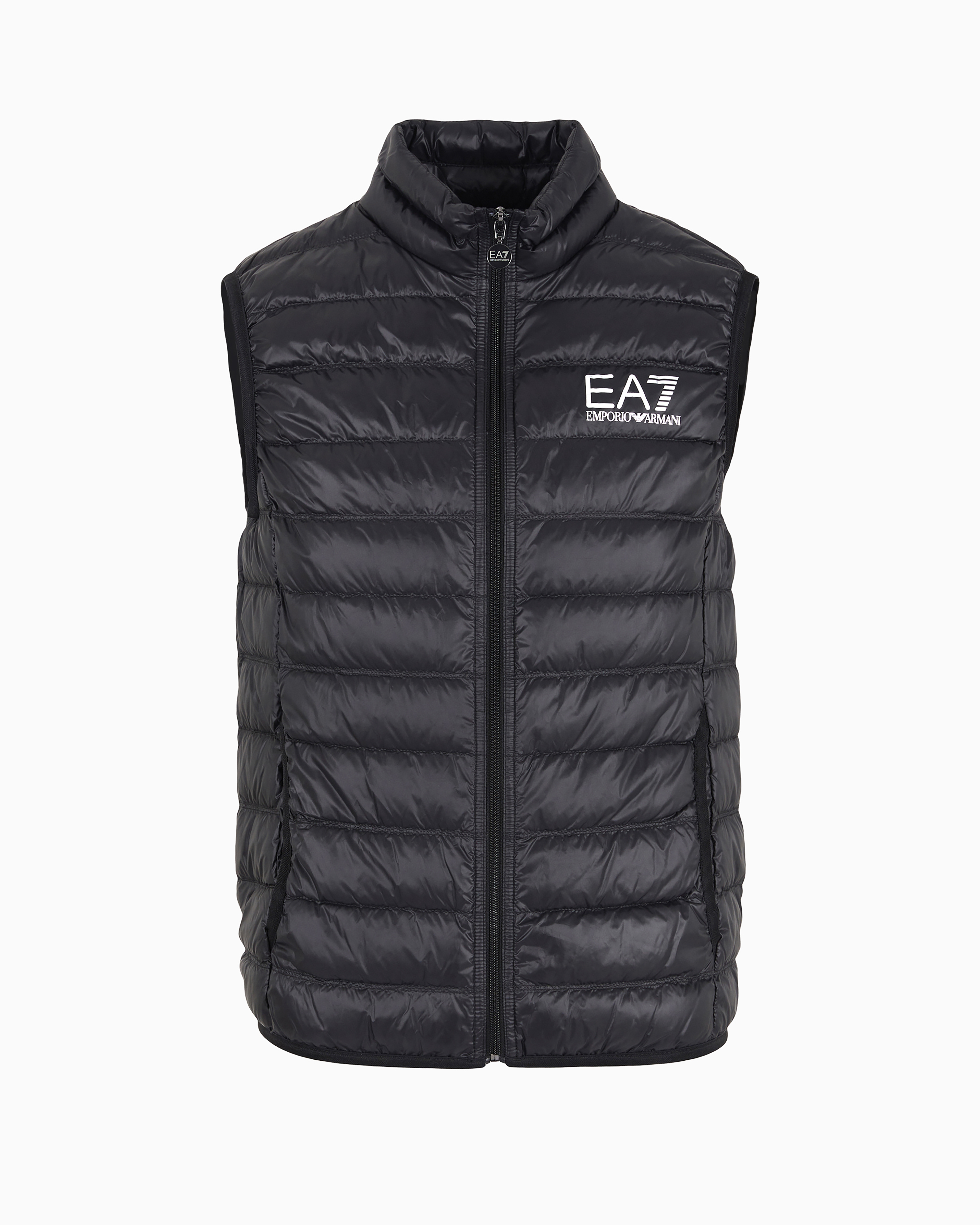 Ea7 Packable Core Identity Gilet In Black